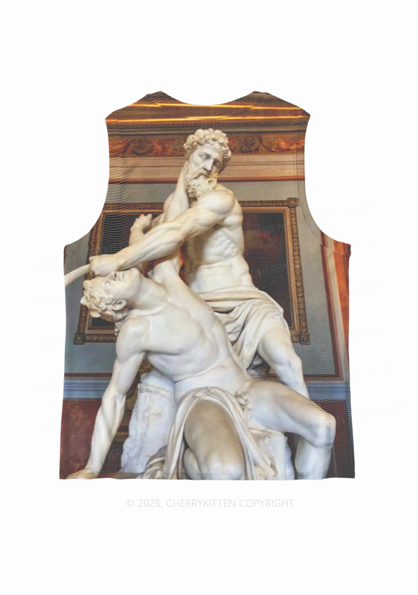 Statue Showdown Y2K Mesh Muscle Tank Cherrykitten - Image 4