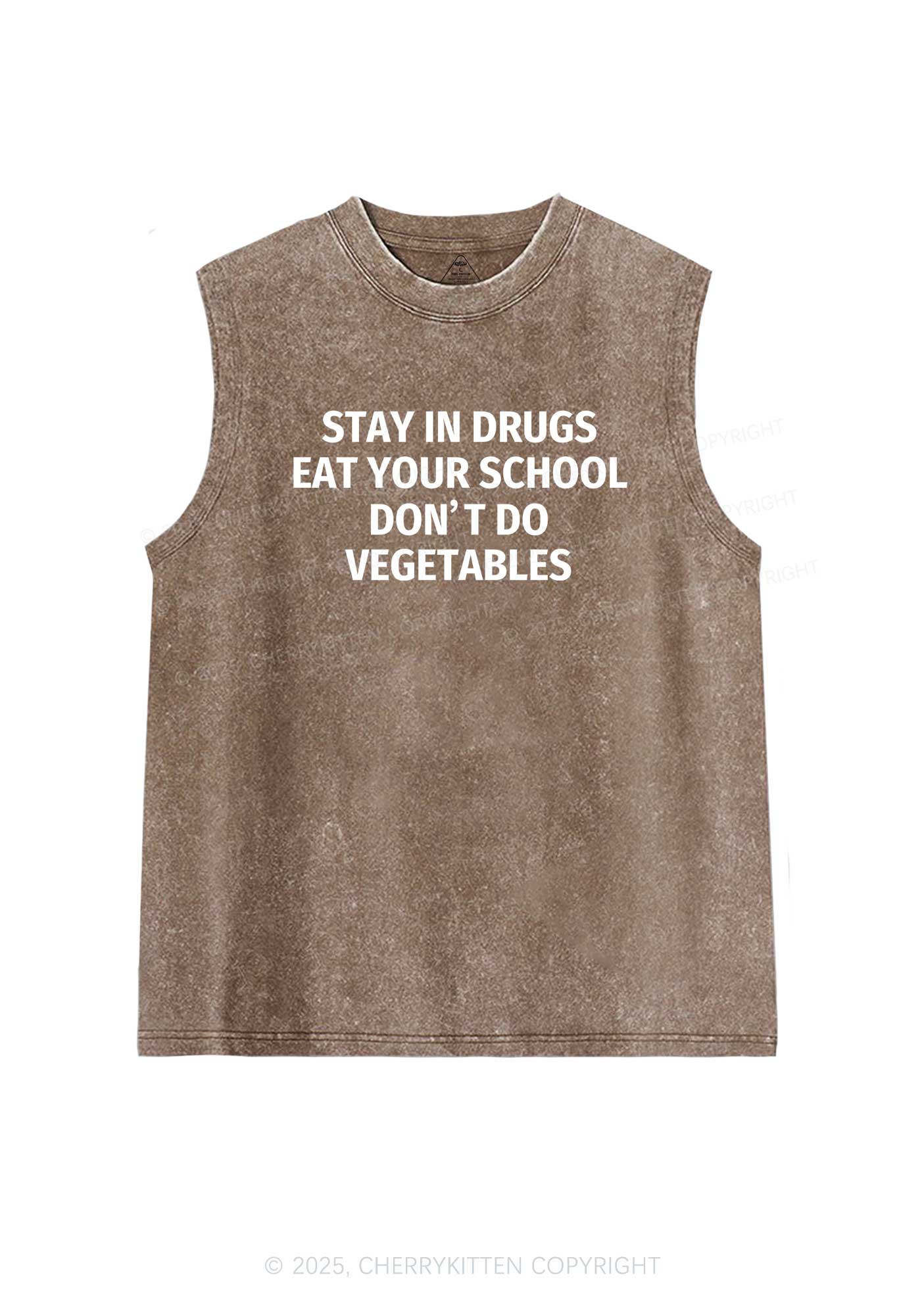 Stay In Drxgs Y2K Washed Tank Cherrykitten - Image 7
