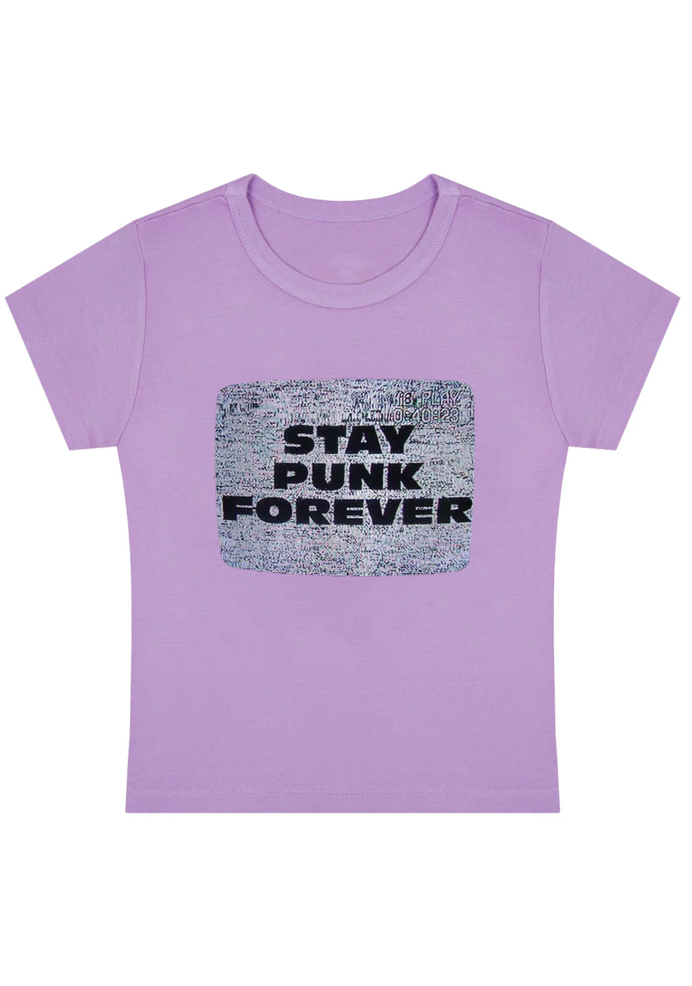 Stay Punk Forever Y2K Baby Tee - Image 4