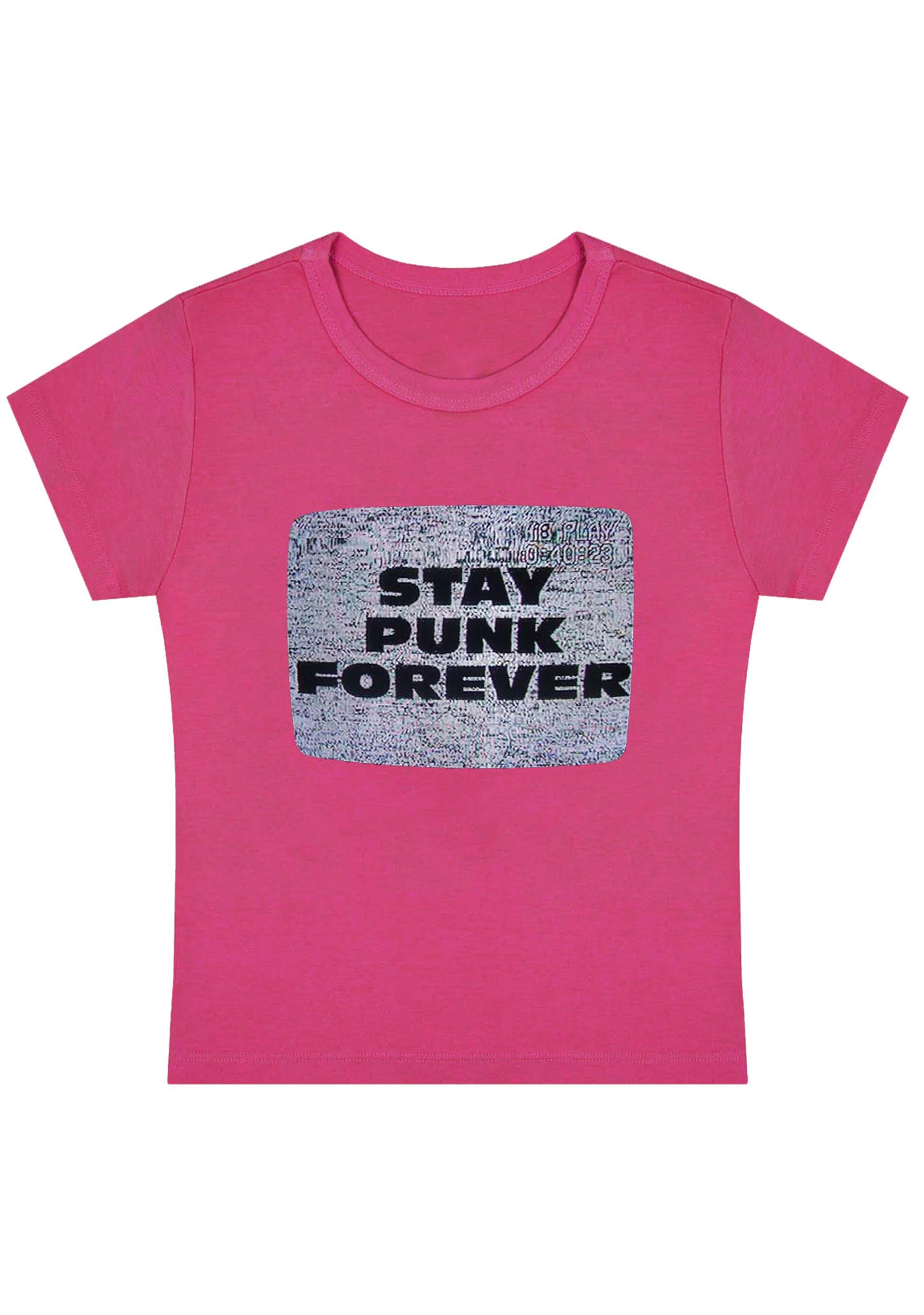 Stay Punk Forever Y2K Baby Tee - Image 5