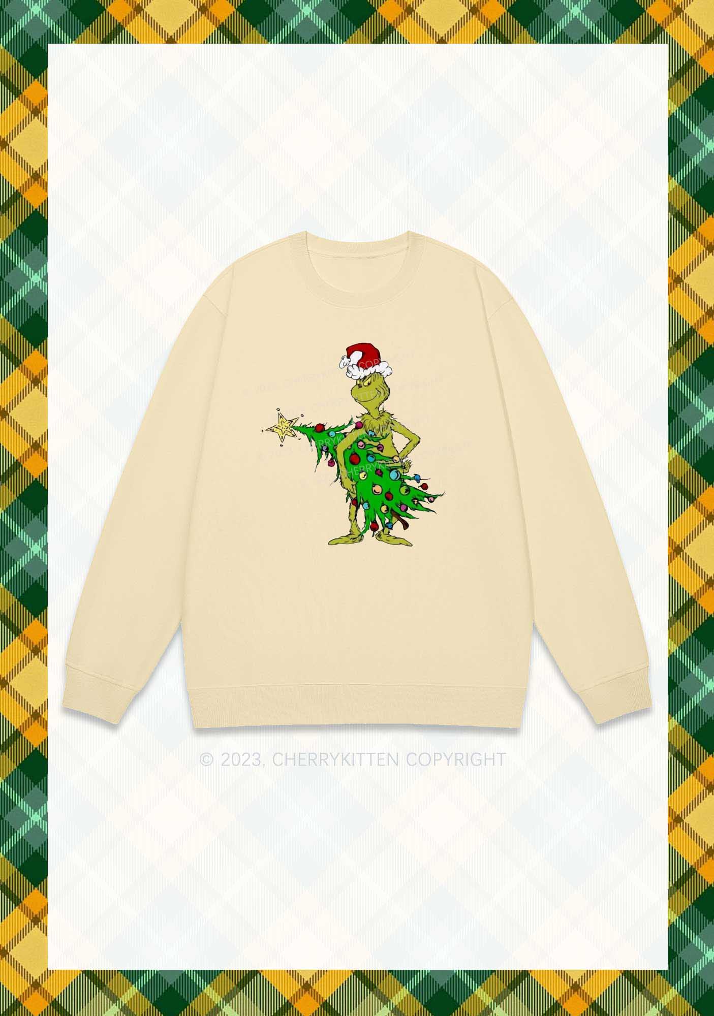 Stealing Christmas Tree Y2K Sweatshirt Cherrykitten - Image 5
