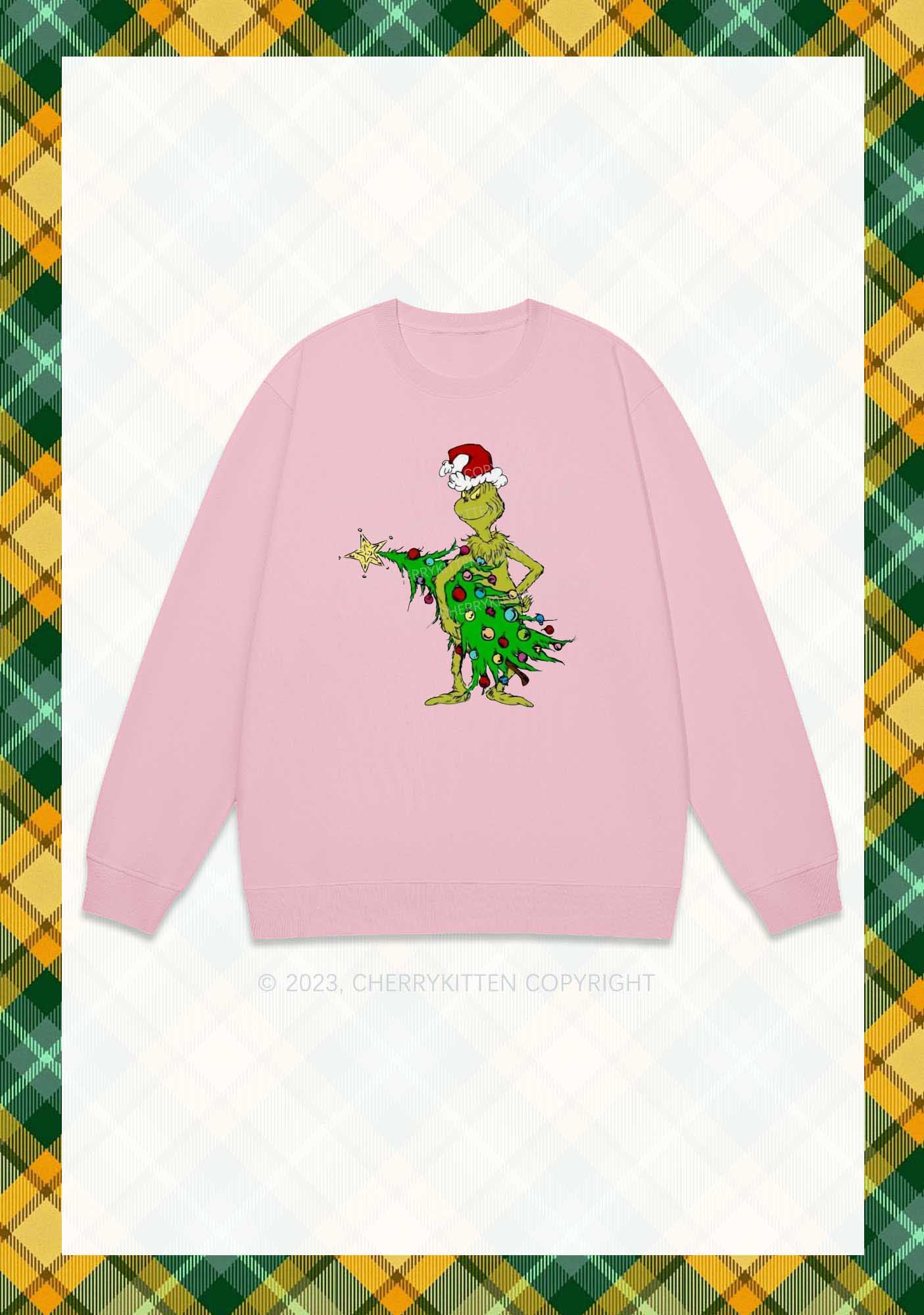 Stealing Christmas Tree Y2K Sweatshirt Cherrykitten - Image 6