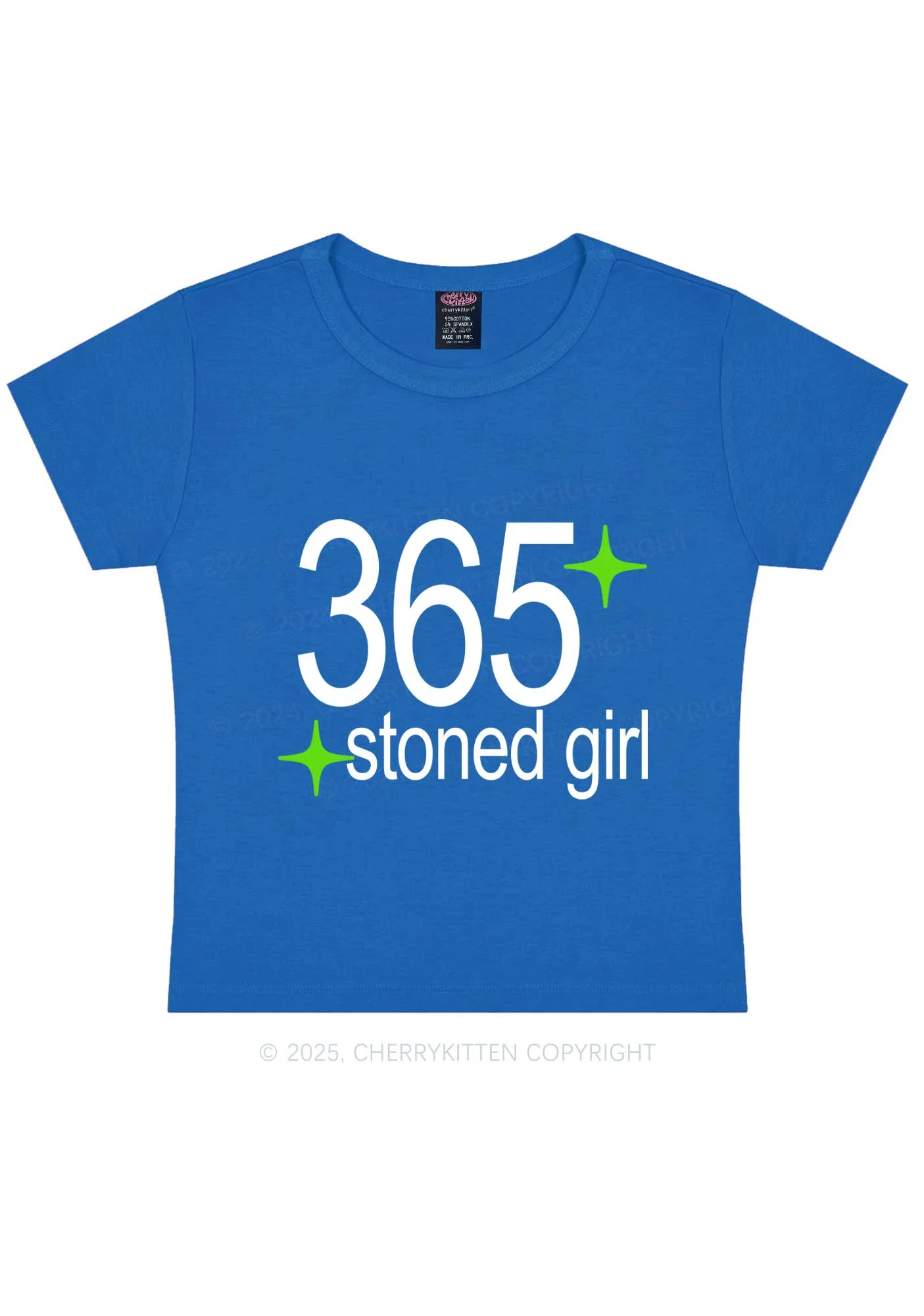 Stoned Girl Y2K Baby Tee Cherrykitten - Image 8