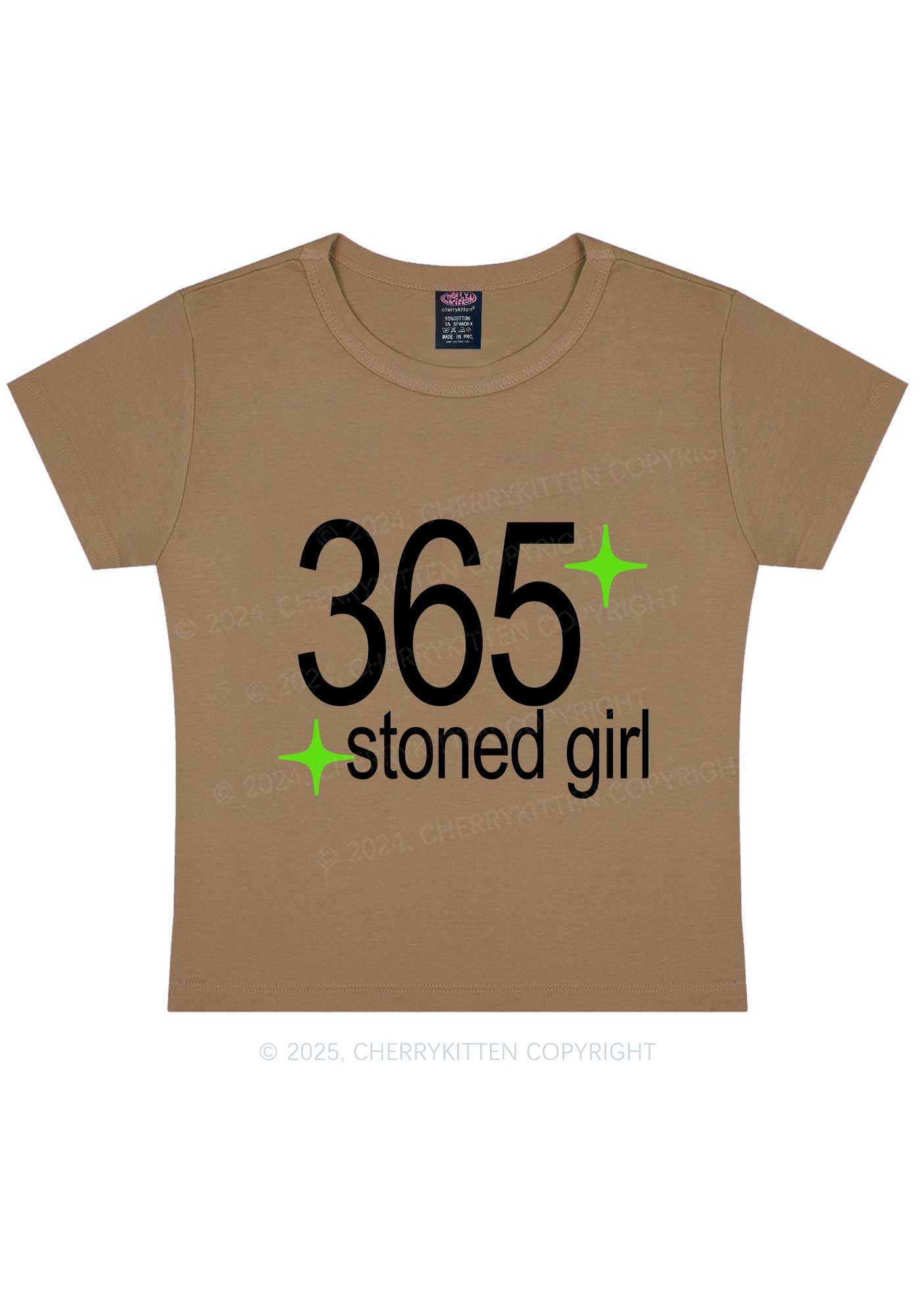 Stoned Girl Y2K Baby Tee Cherrykitten - Image 9
