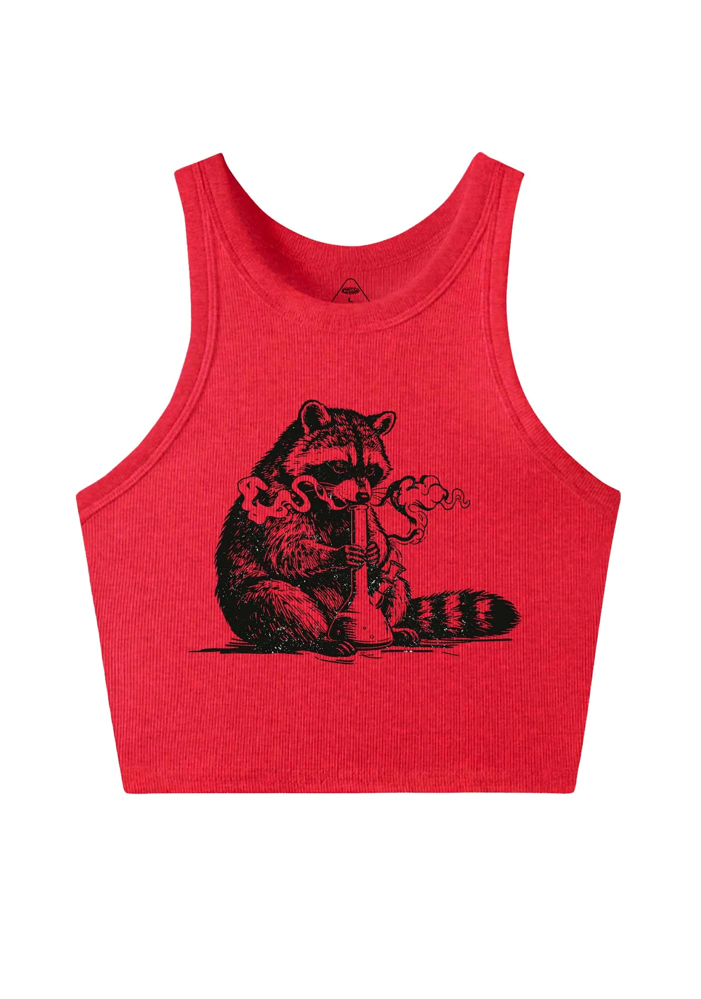 Stoned Raccoon Y2K Crop Tank Top Cherrykitten - Image 11