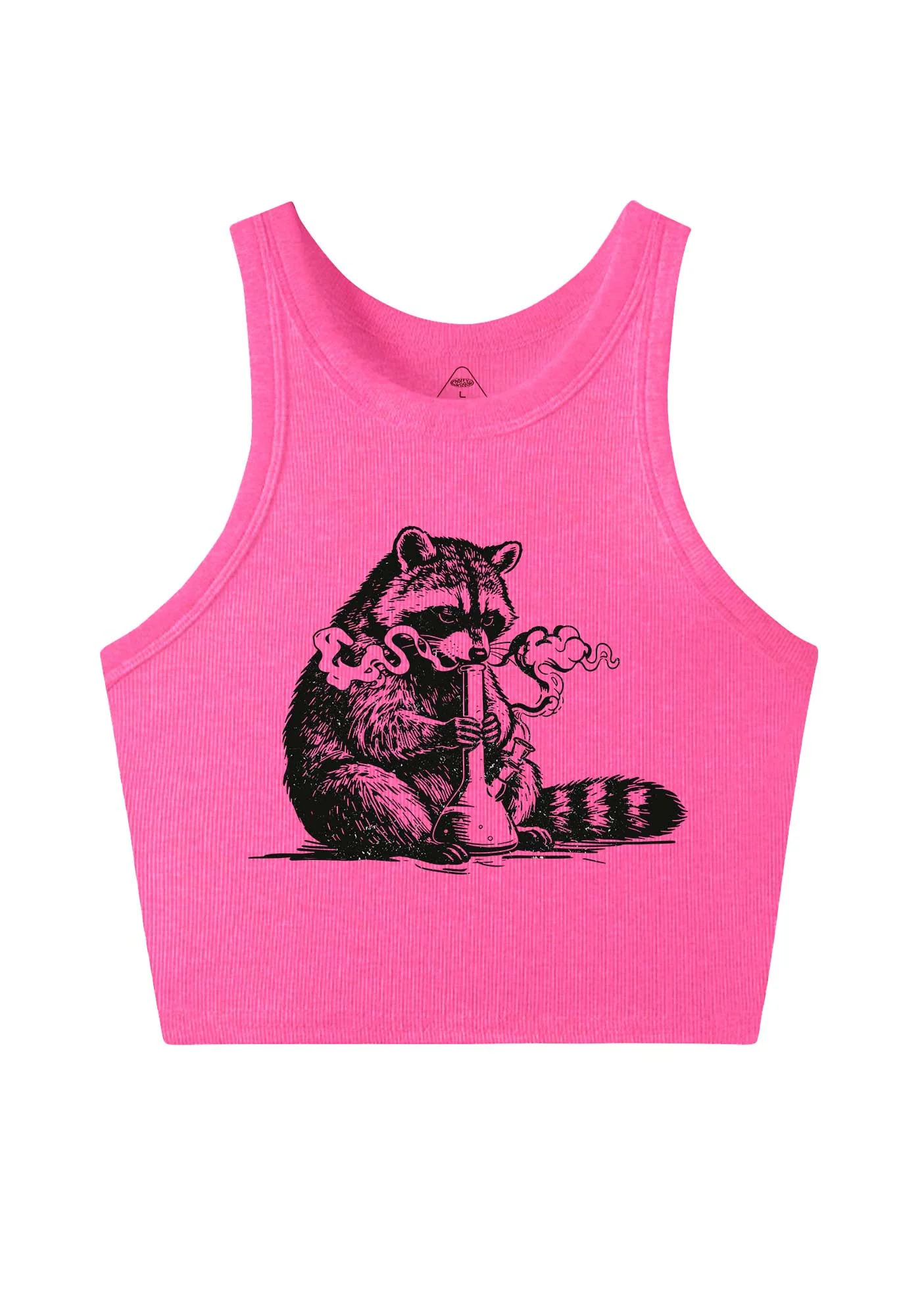 Stoned Raccoon Y2K Crop Tank Top Cherrykitten - Image 3