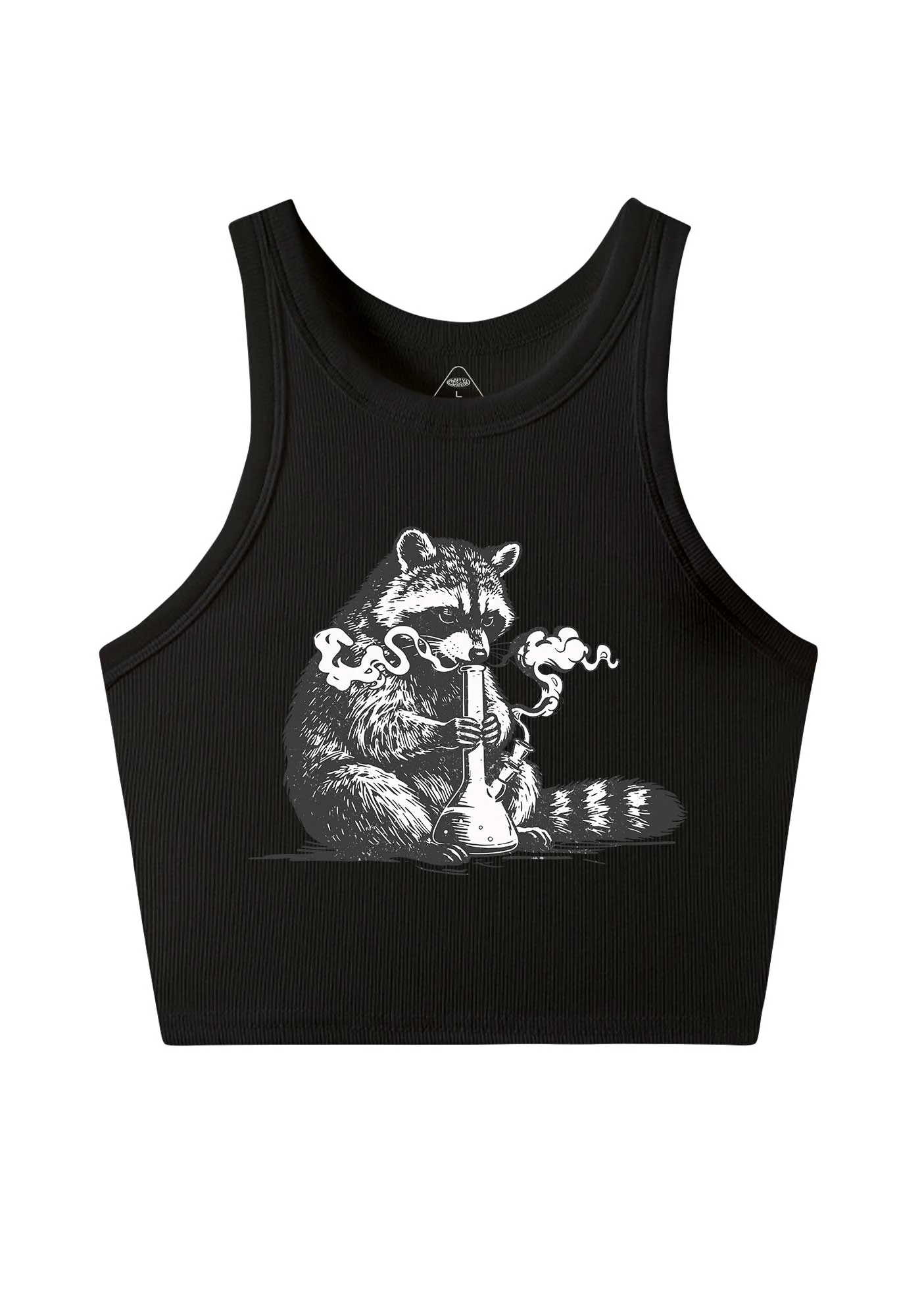 Stoned Raccoon Y2K Crop Tank Top Cherrykitten - Image 4