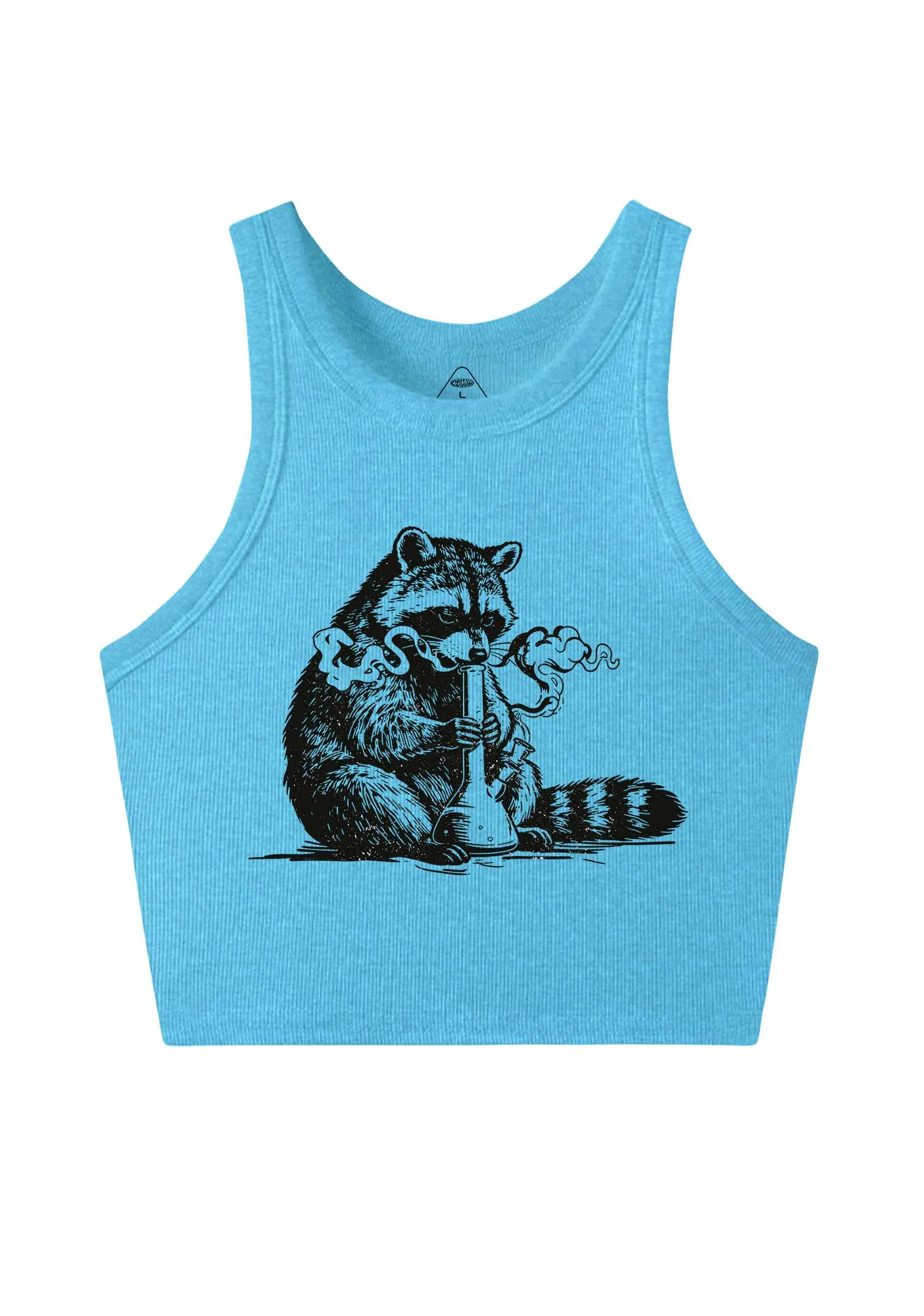 Stoned Raccoon Y2K Crop Tank Top Cherrykitten - Image 5