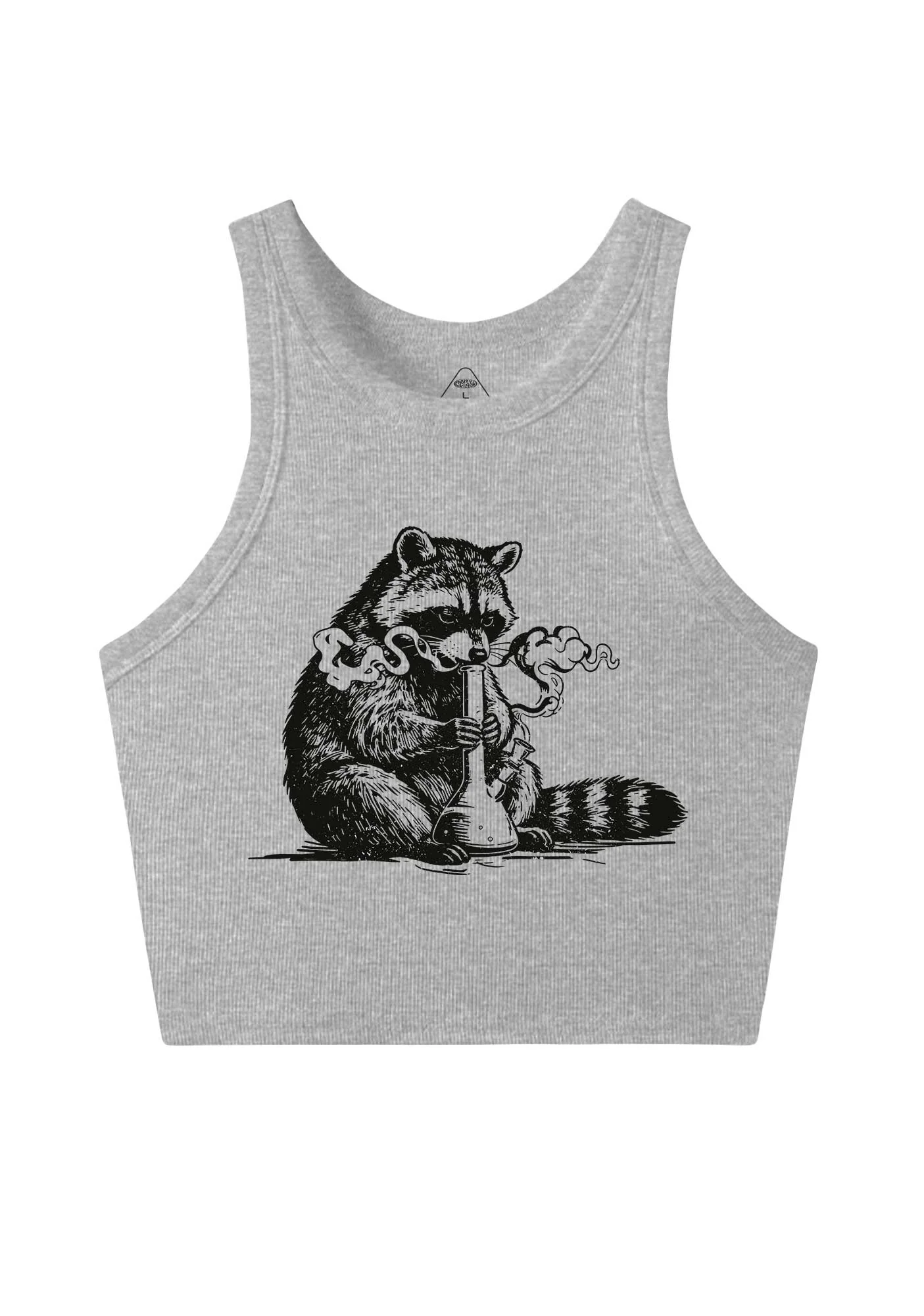 Stoned Raccoon Y2K Crop Tank Top Cherrykitten - Image 9