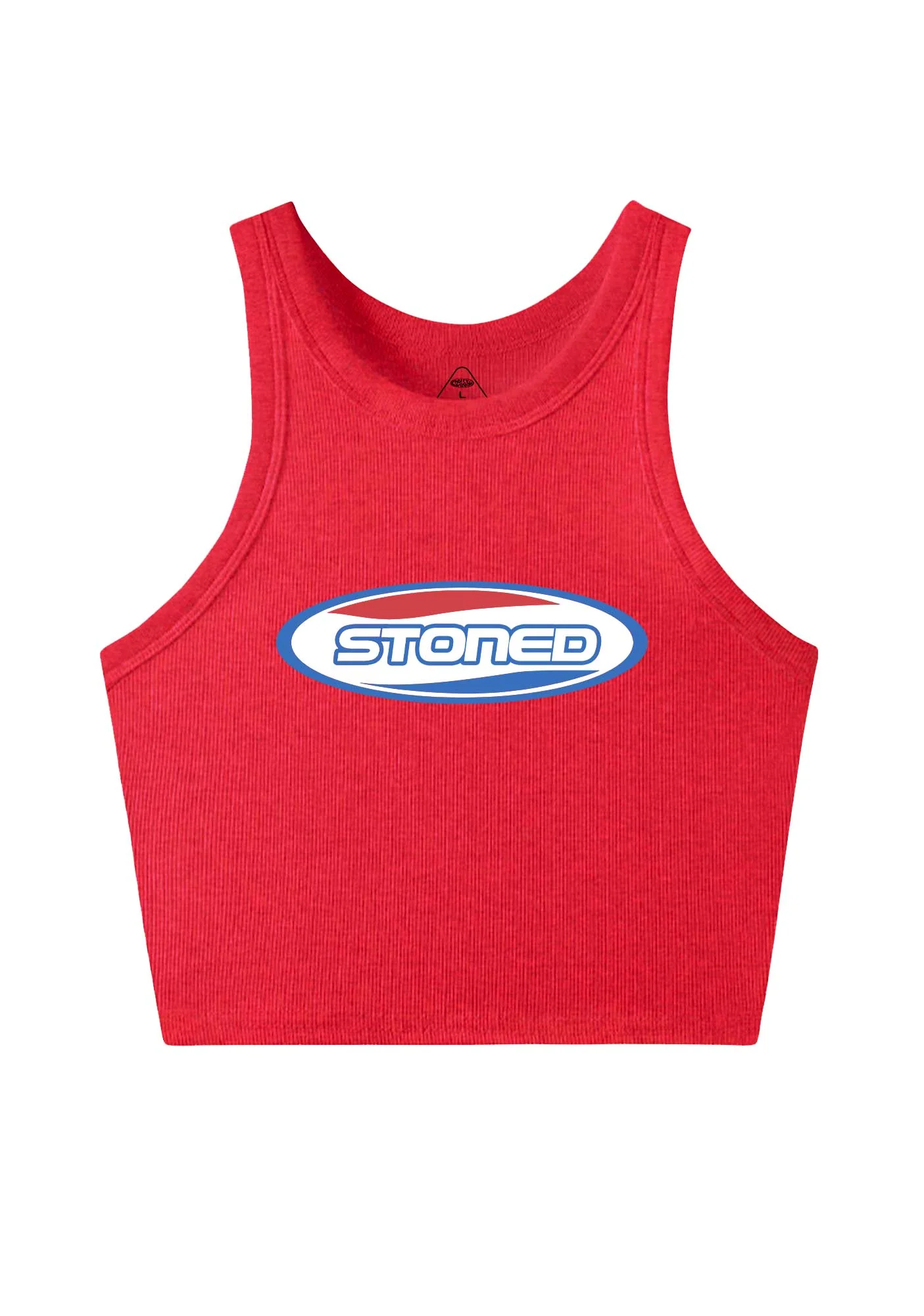 Stoned Slogan Y2K Crop Tank Top Cherrykitten - Image 11