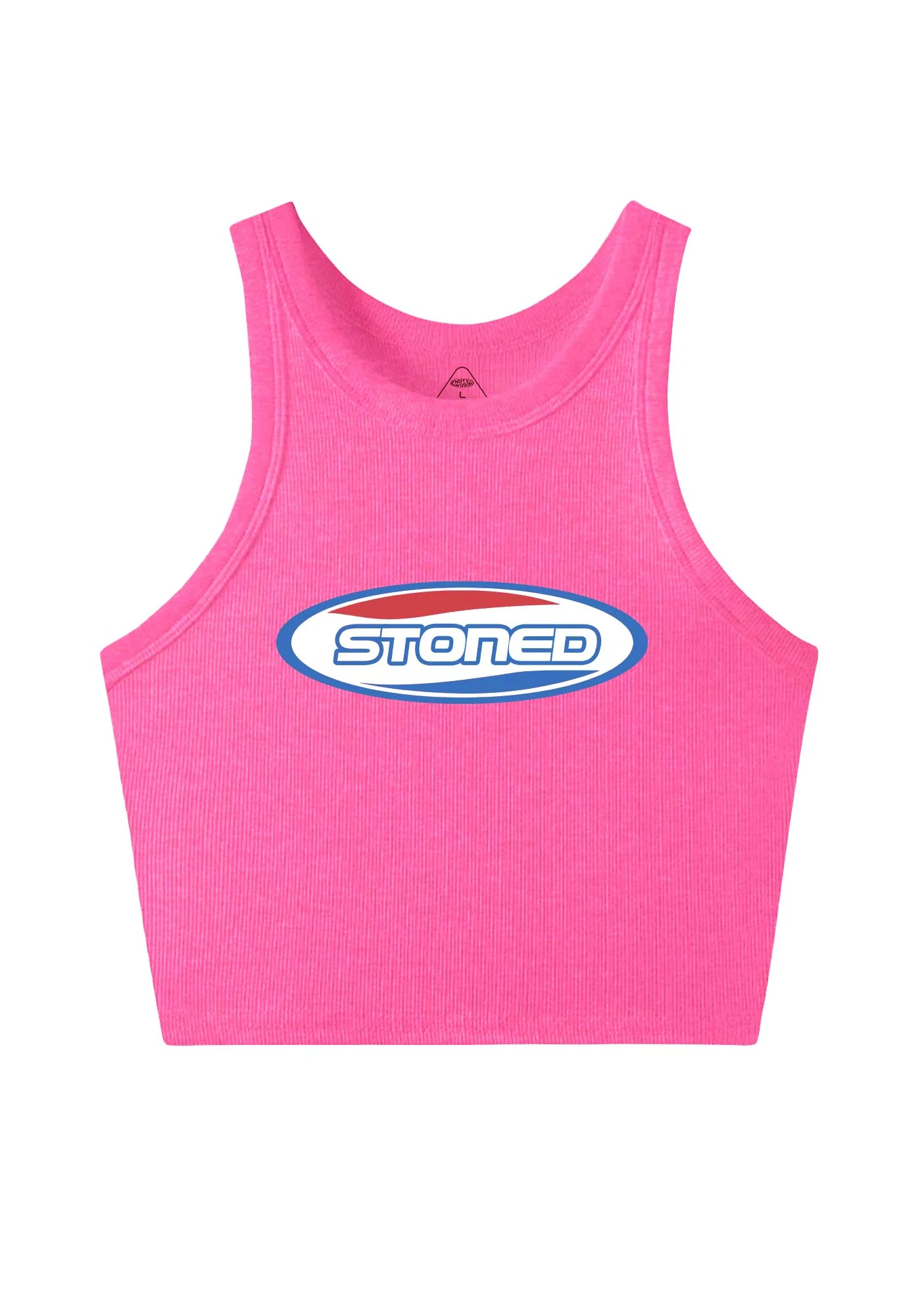 Stoned Slogan Y2K Crop Tank Top Cherrykitten - Image 4