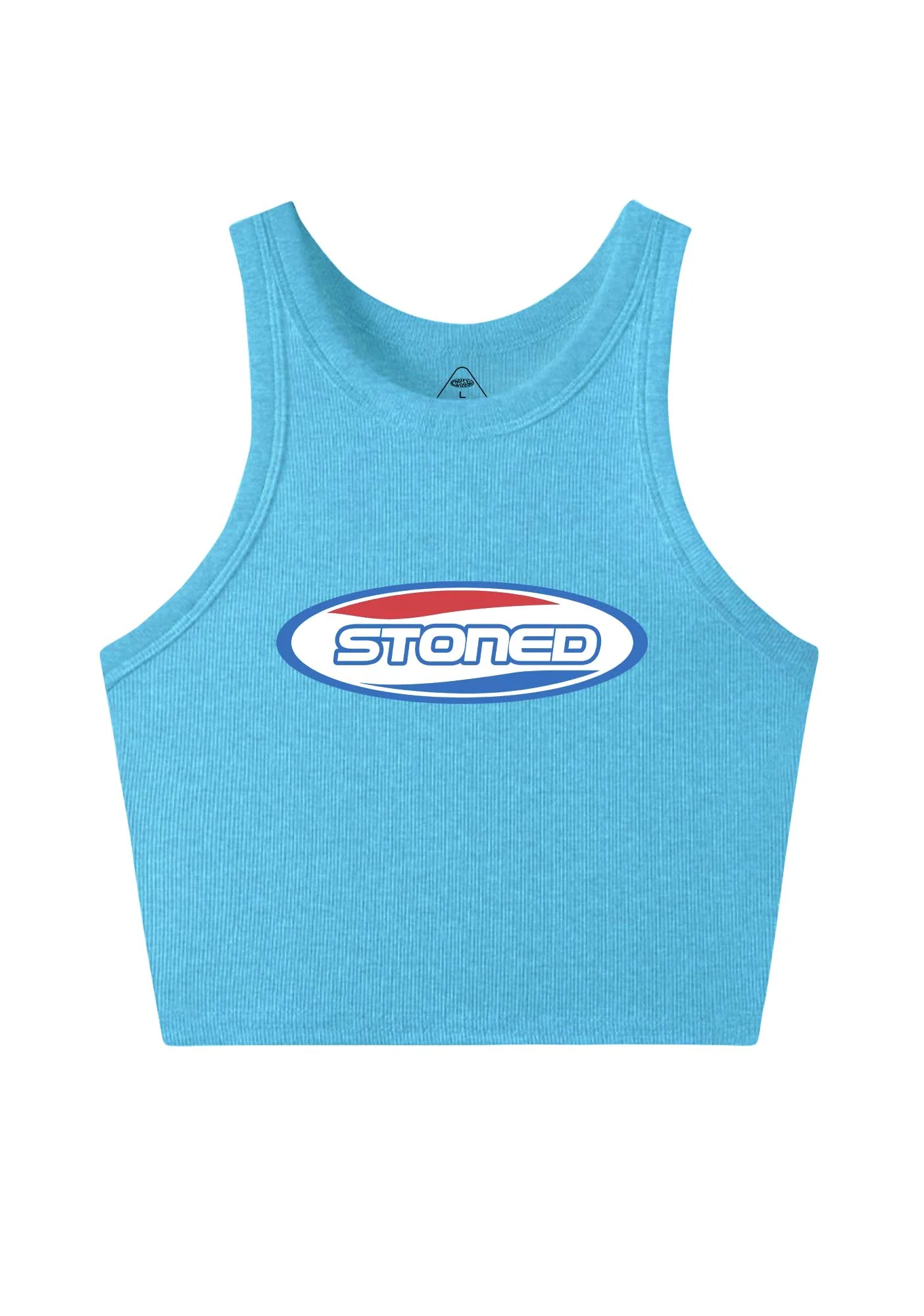 Stoned Slogan Y2K Crop Tank Top Cherrykitten - Image 5