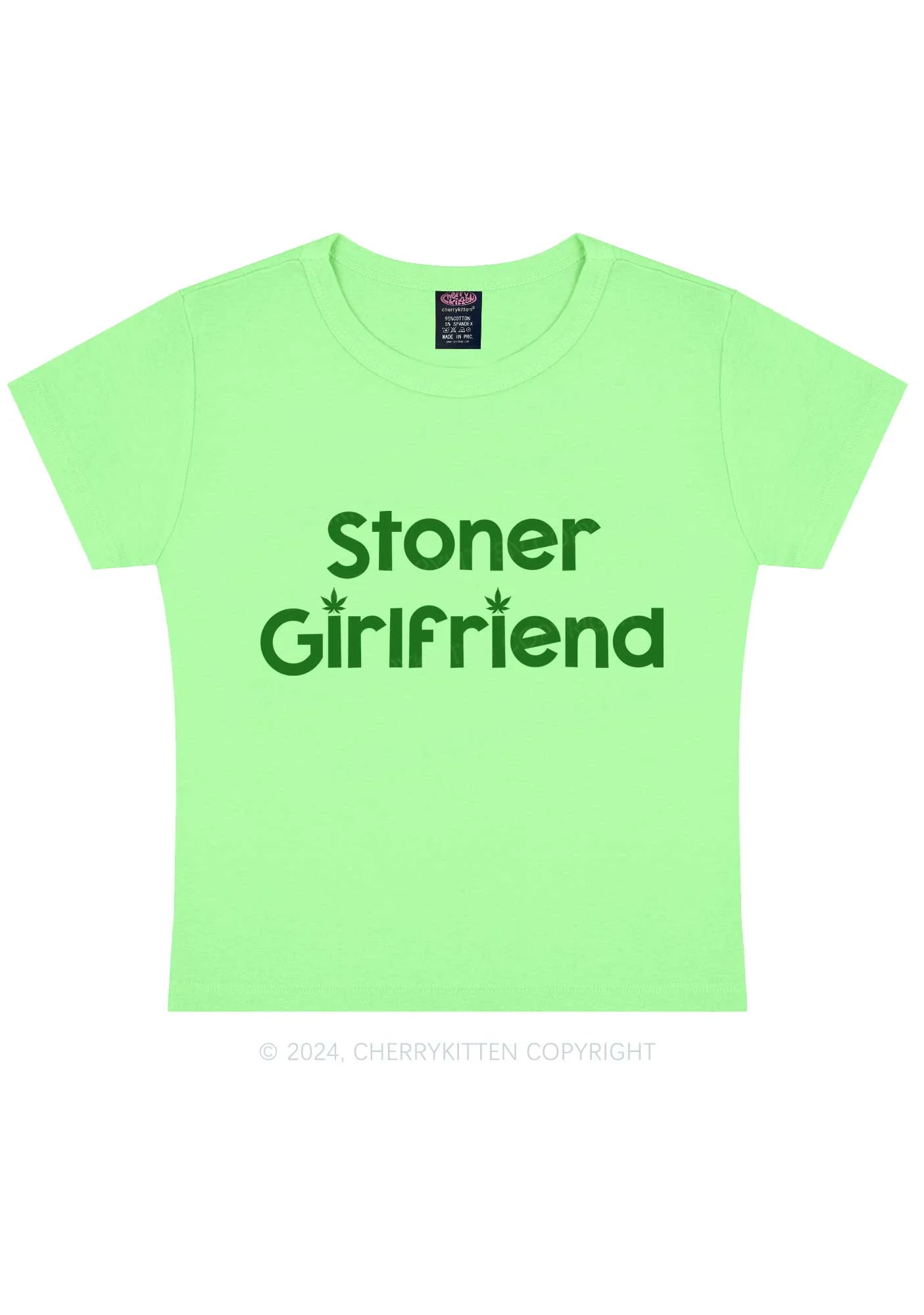 Stoner Girlfriend Y2K Baby Tee Cherrykitten - Image 10