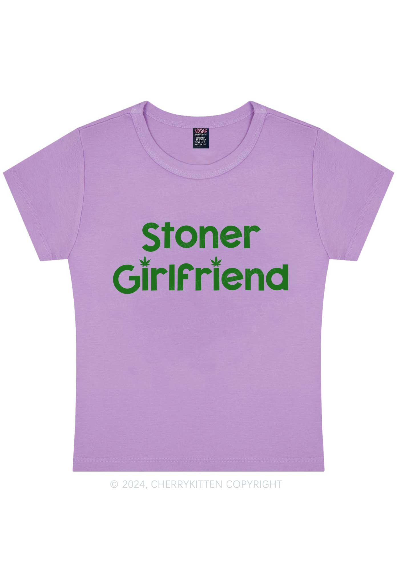 Stoner Girlfriend Y2K Baby Tee Cherrykitten - Image 6