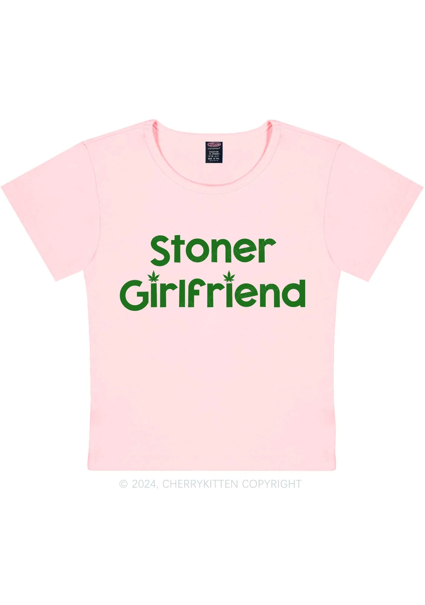 Stoner Girlfriend Y2K Baby Tee Cherrykitten - Image 9