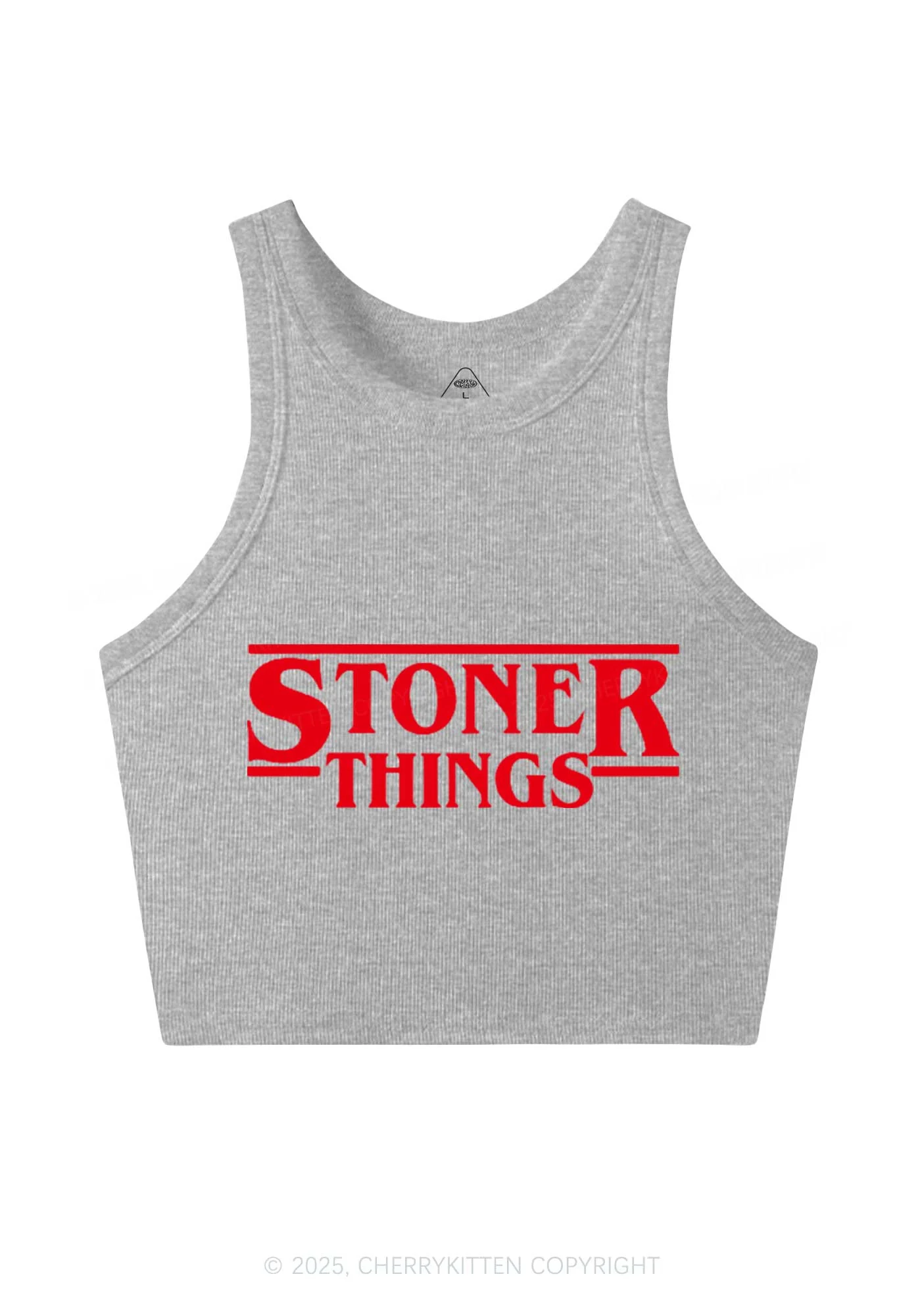 Stoner Things Y2K Crop Tank Top Cherrykitten - Image 4