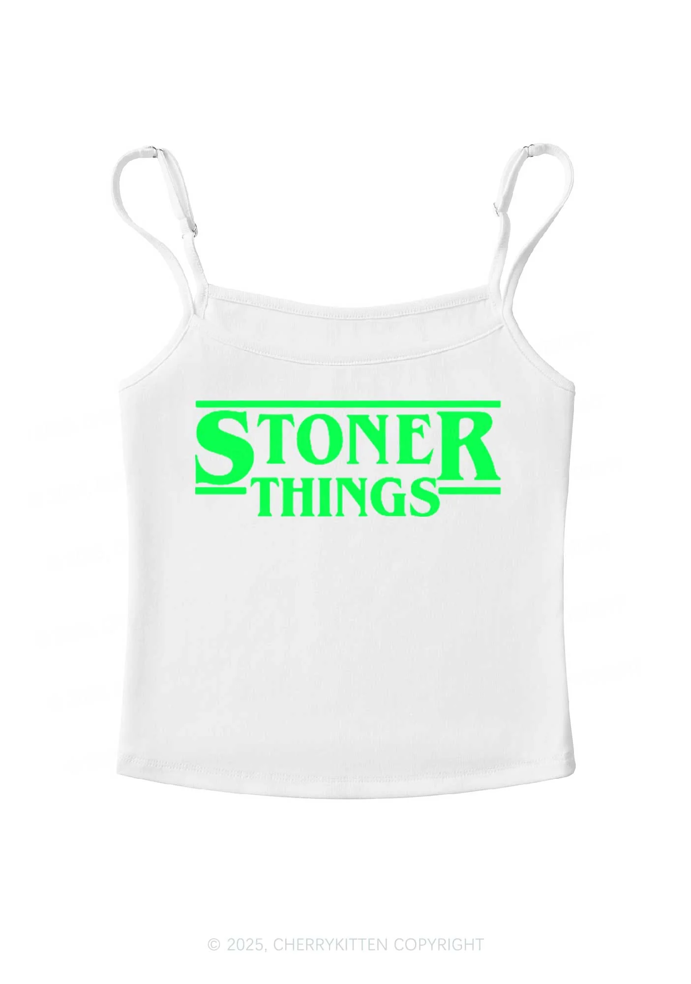 Stoner Things Y2K Spaghetti Strap Cami Cherrykitten - Image 3