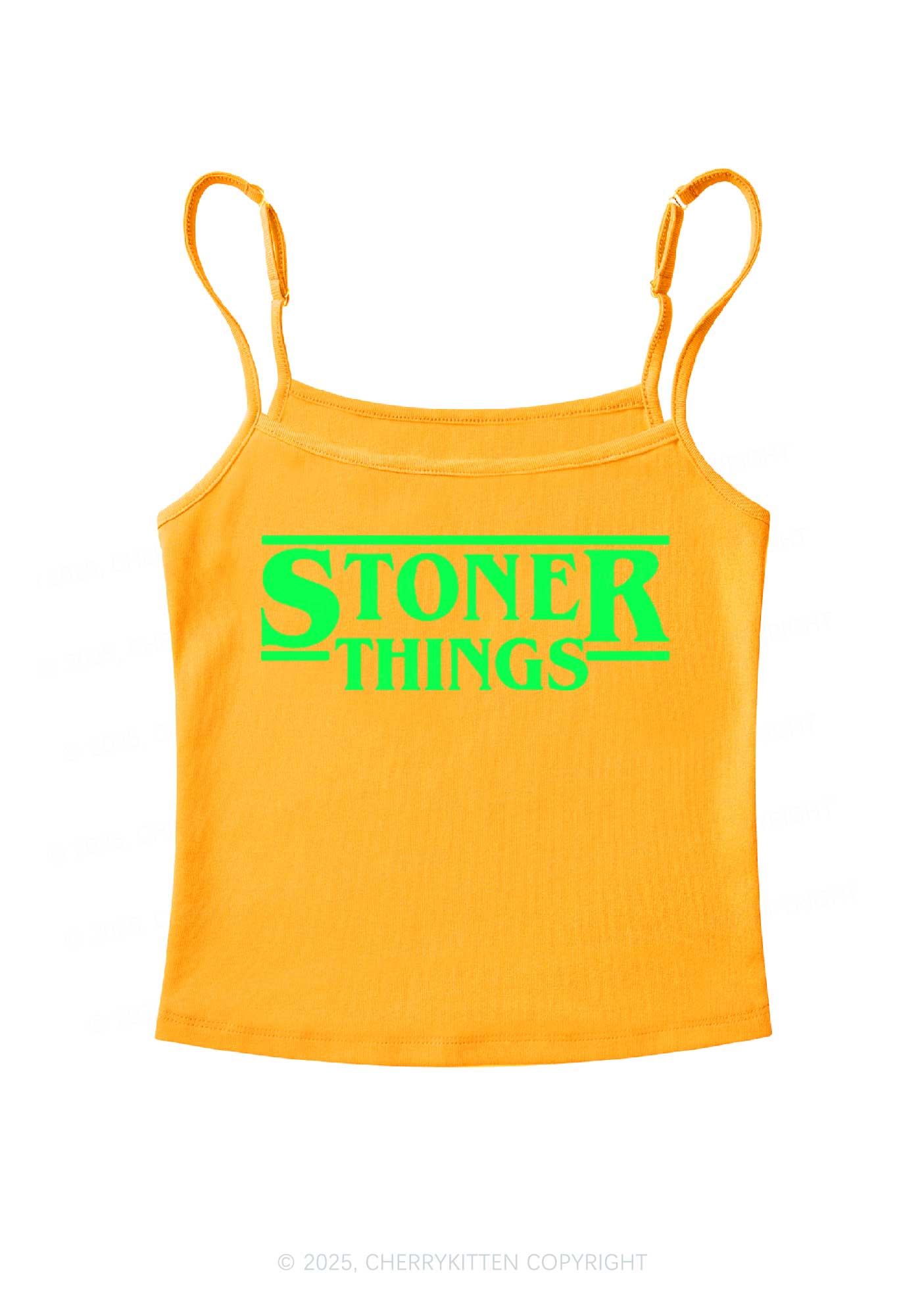 Stoner Things Y2K Spaghetti Strap Cami Cherrykitten - Image 6
