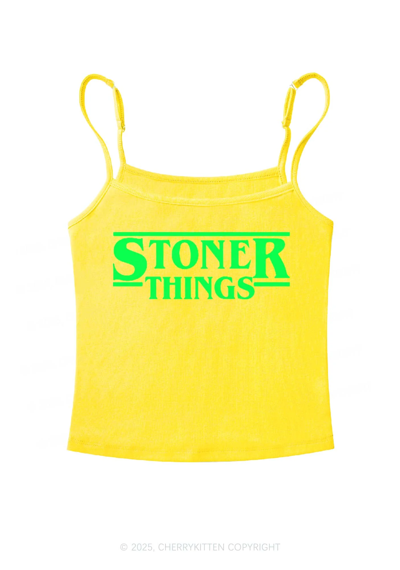 Stoner Things Y2K Spaghetti Strap Cami Cherrykitten - Image 7