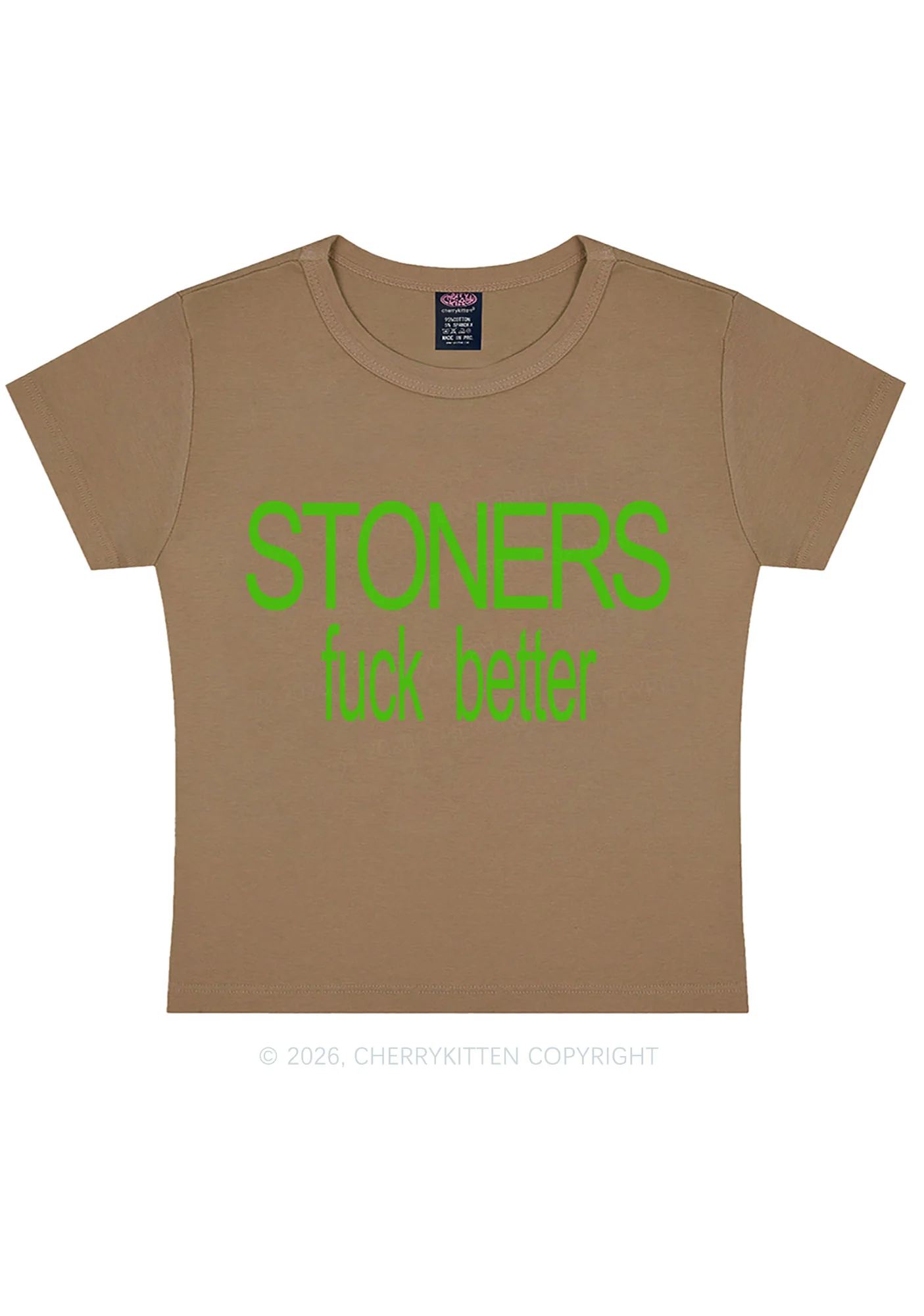 Stoners Fxxk Better Y2K Baby Tee Cherrykitten - Image 12