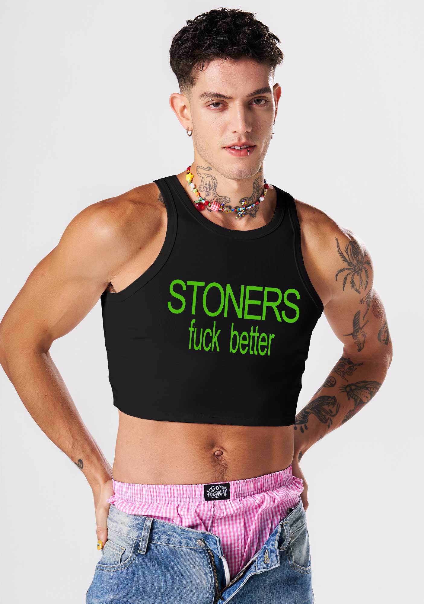Stoners Fxxk Better Y2K Crop Tank Top Cherrykitten - Image 2
