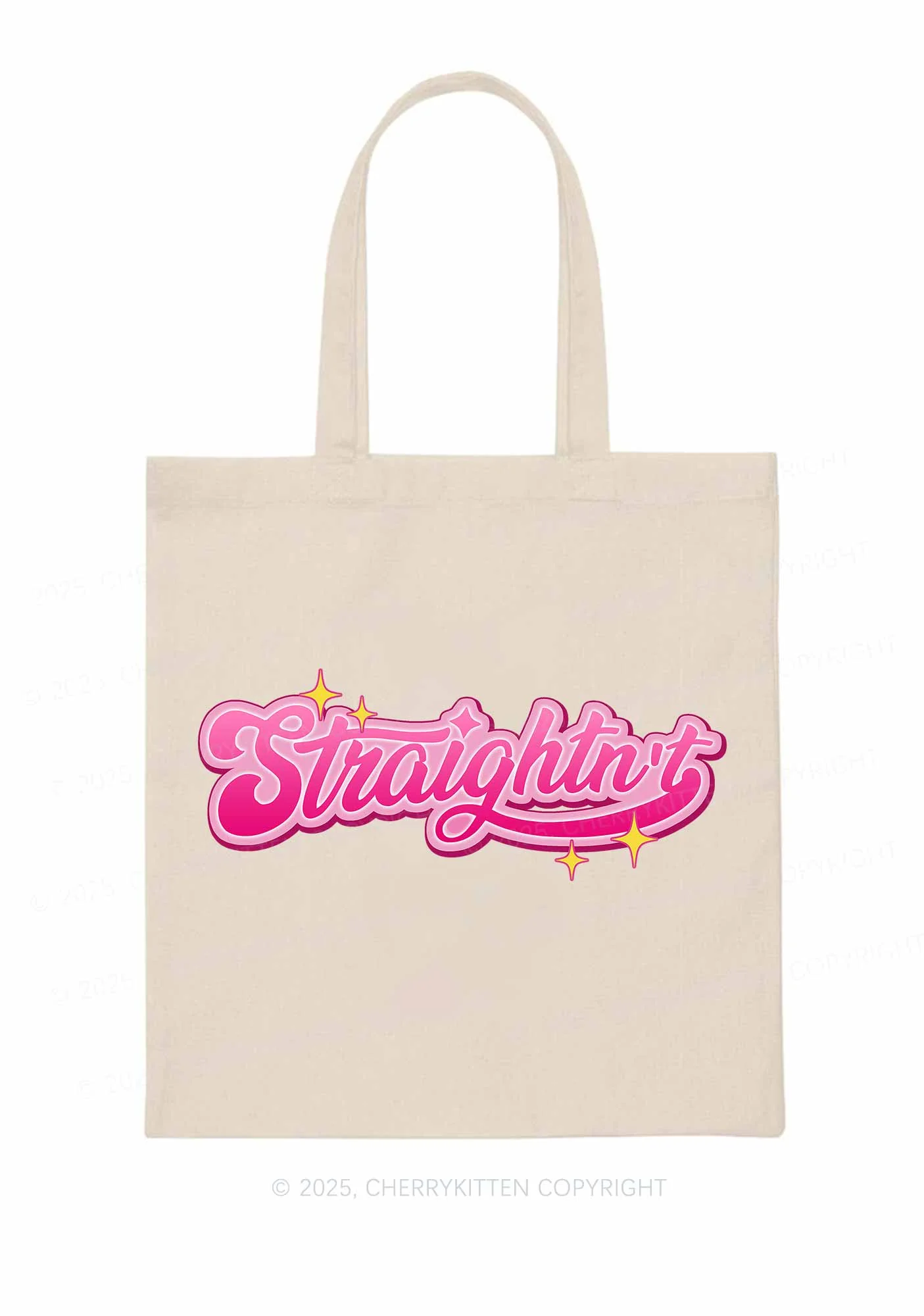 Straightnt Pride Y2K Canvas Tote Bag Cherrykitten - Image 3