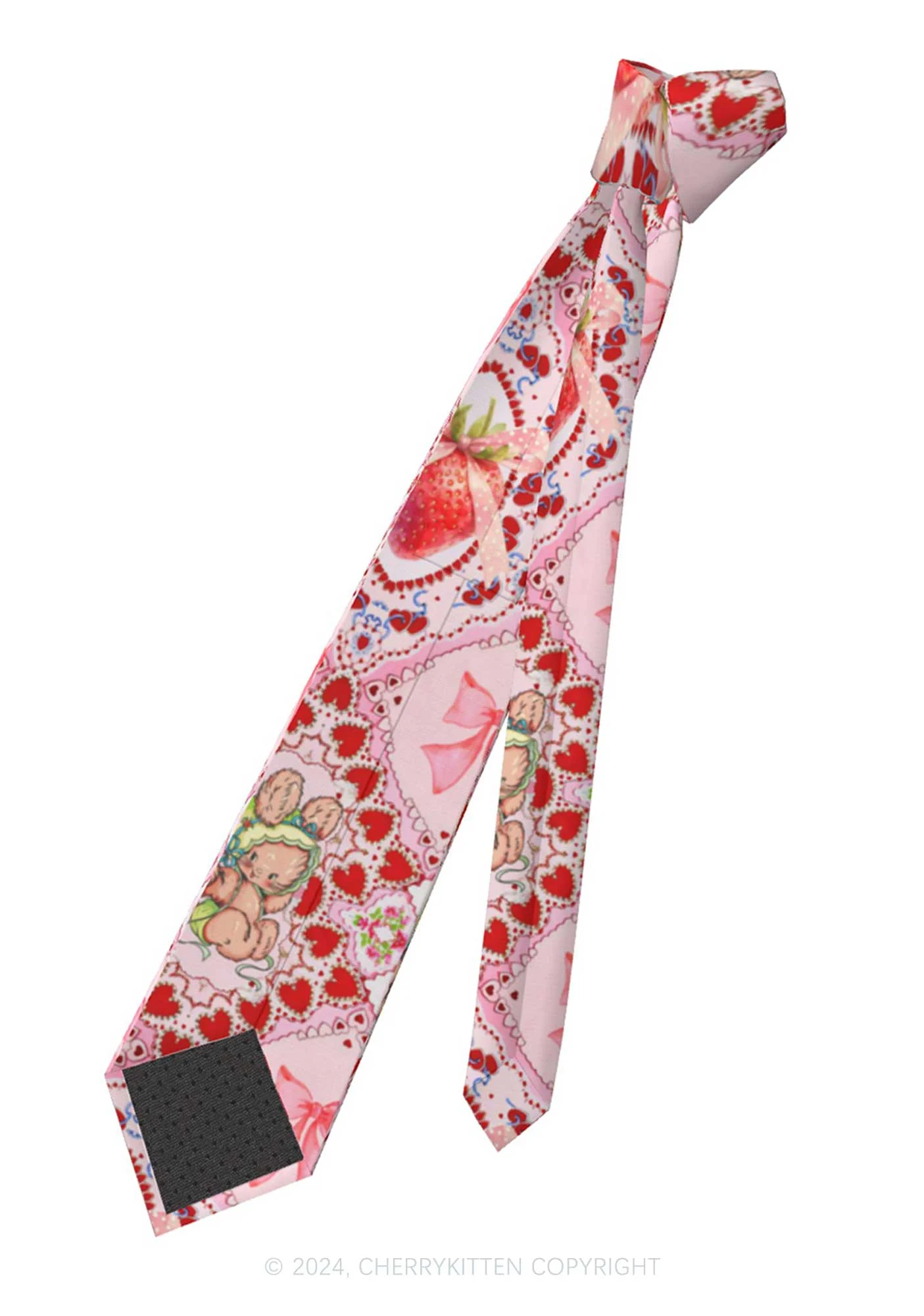 Strawberry Bunny Y2K Necktie Cherrykitten - Image 6