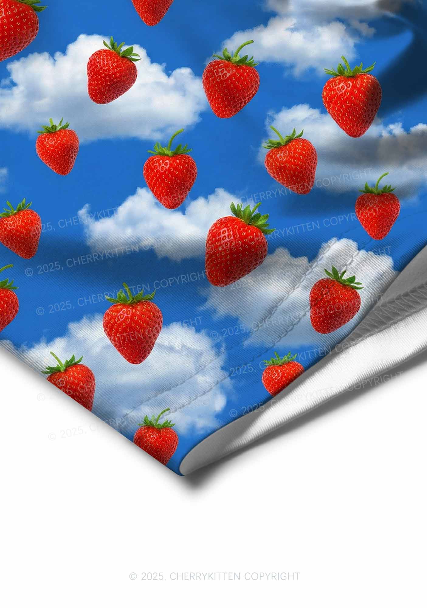 Strawberry Clouds Y2K Print Men Boxer Briefs Cherrykitten - Image 4