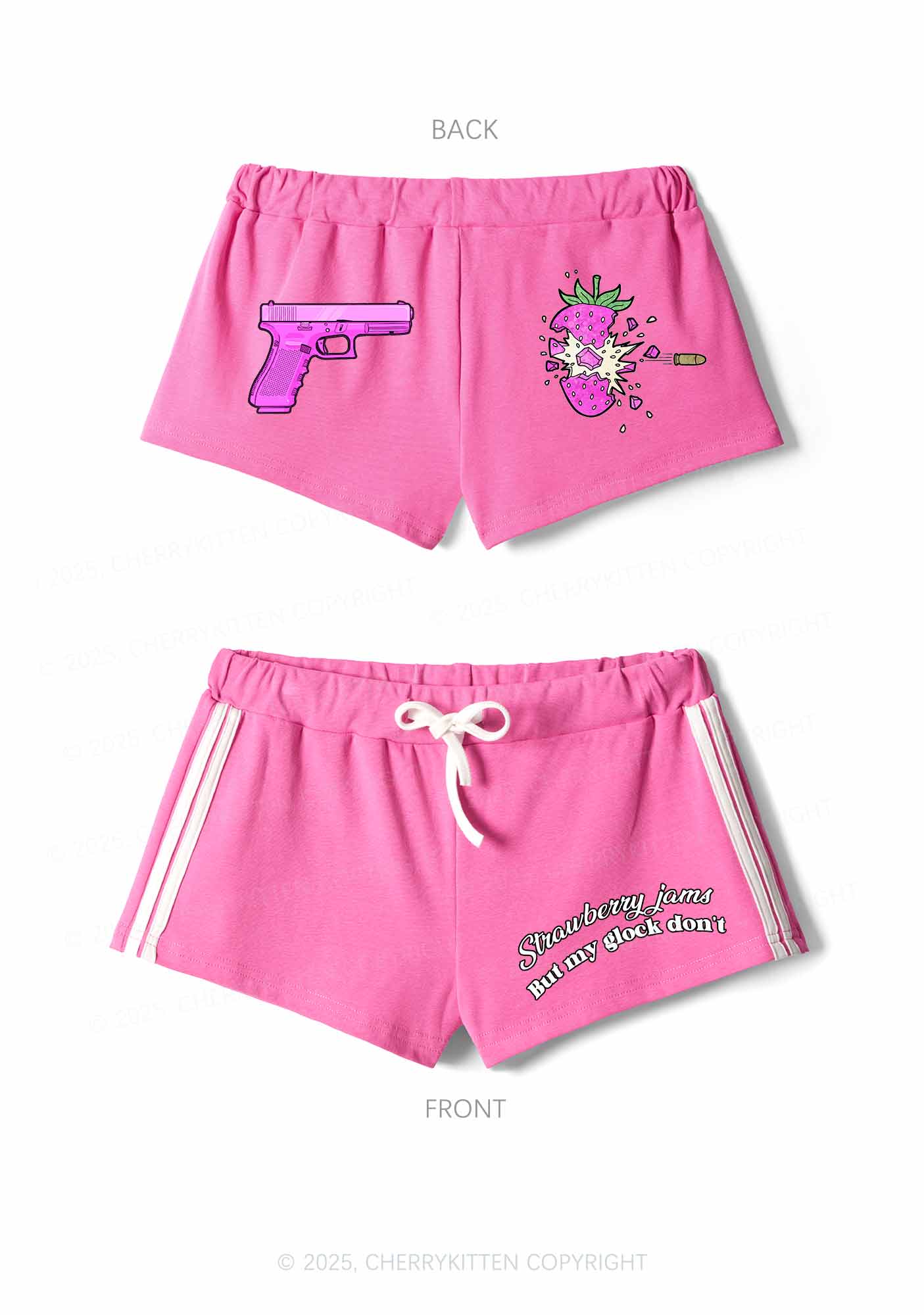 Strawberry Jams Y2K Drawstring Mini Shorts Cherrykitten - Image 6