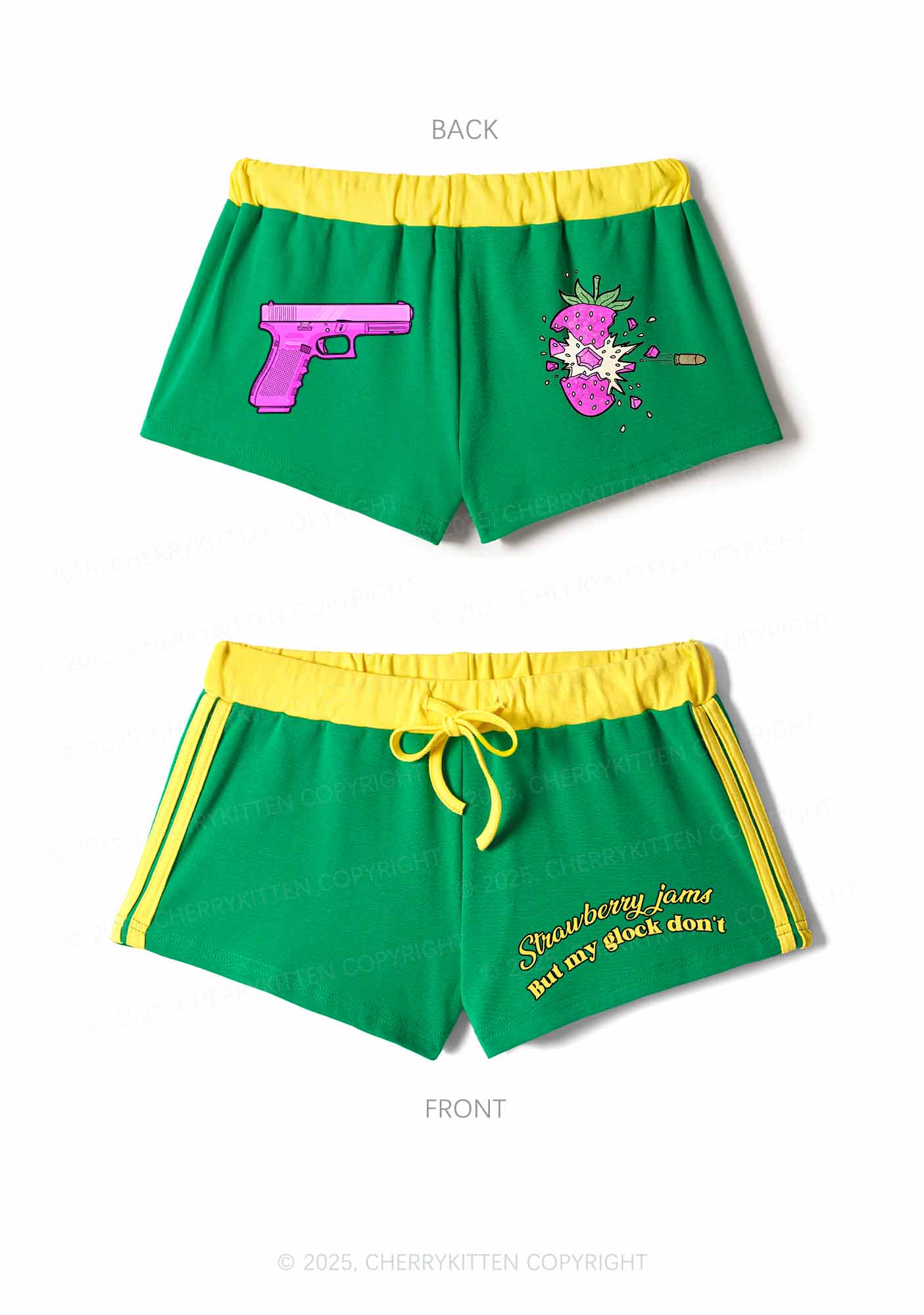 Strawberry Jams Y2K Drawstring Mini Shorts Cherrykitten - Image 7