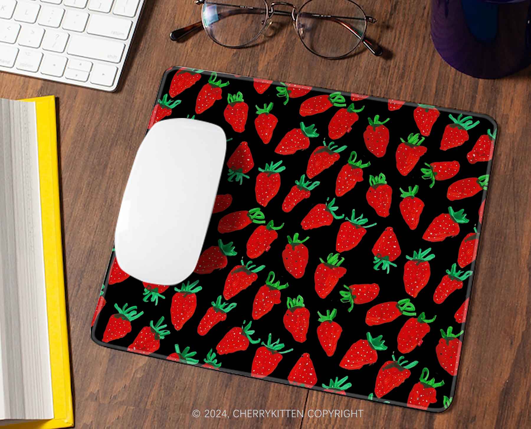Strawberry Y2K Mousepad Cherrykitten - Image 2