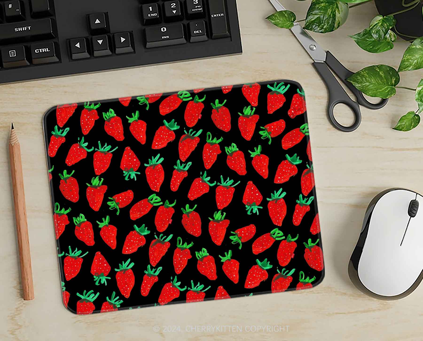Strawberry Y2K Mousepad Cherrykitten - Image 3