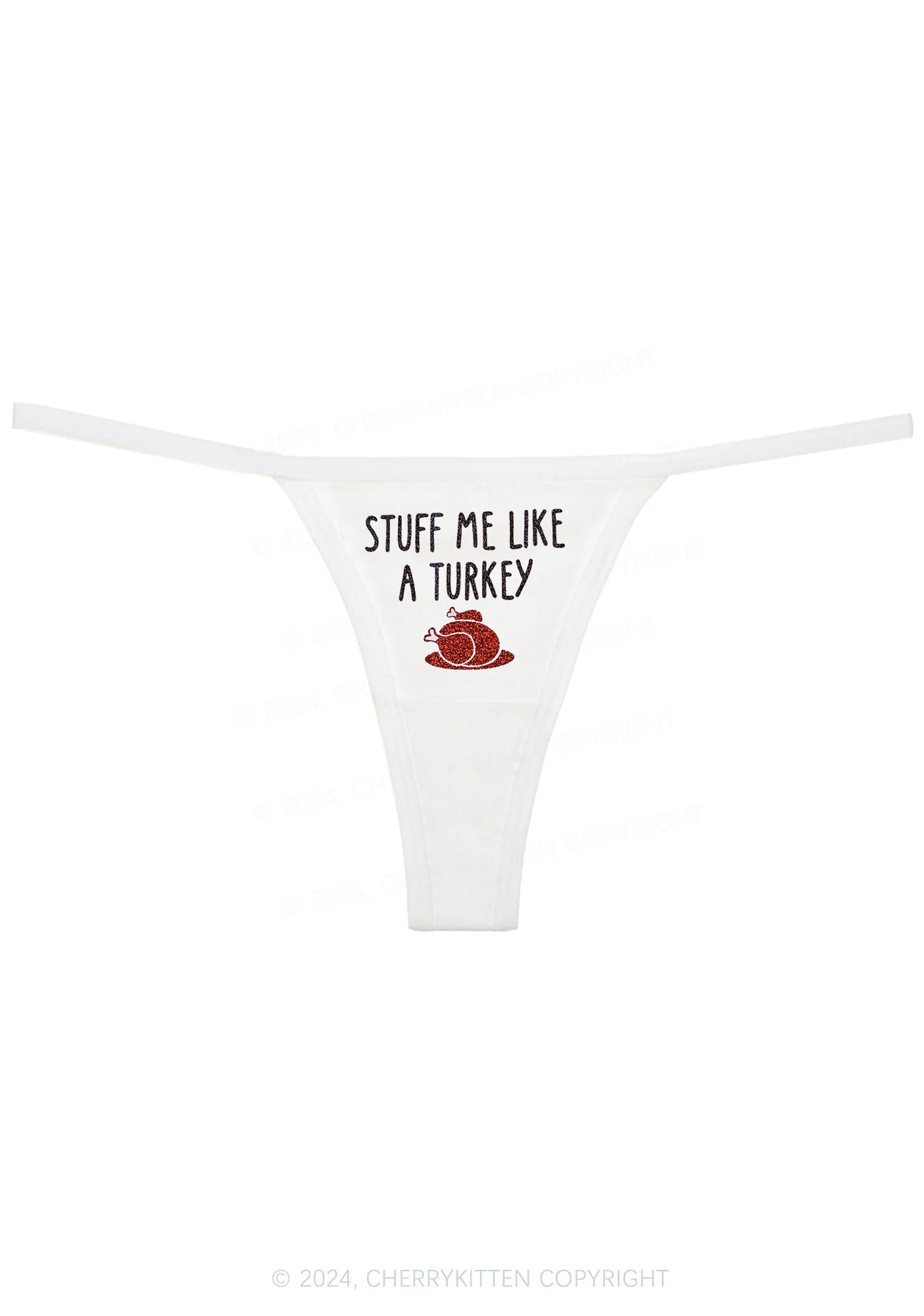 Stuff Me Like Turkey Y2K Flat String Thong Cherrykitten - Image 4
