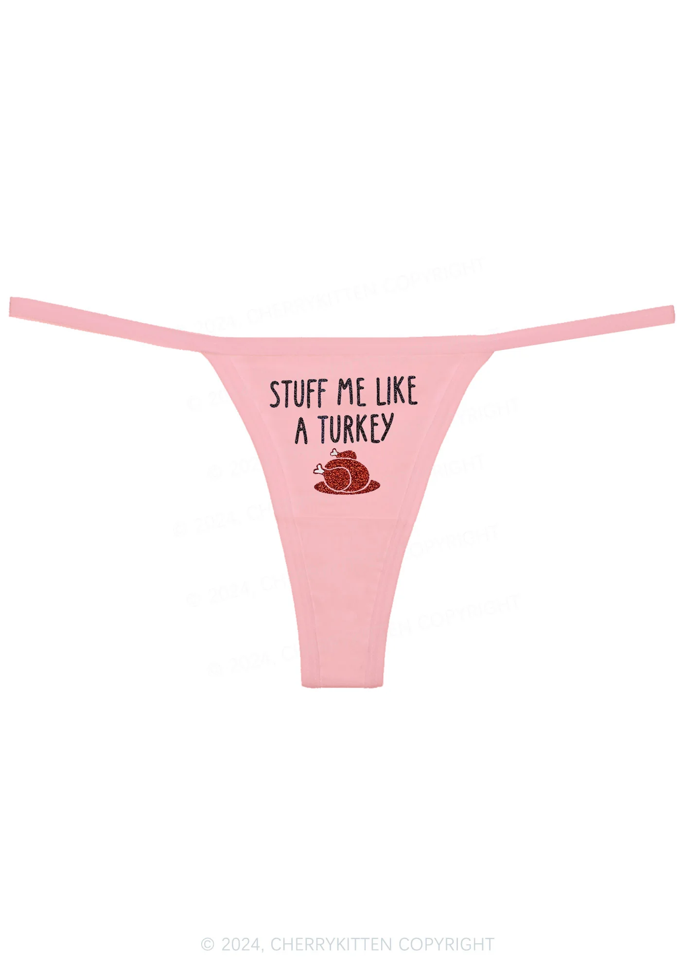 Stuff Me Like Turkey Y2K Flat String Thong Cherrykitten - Image 6