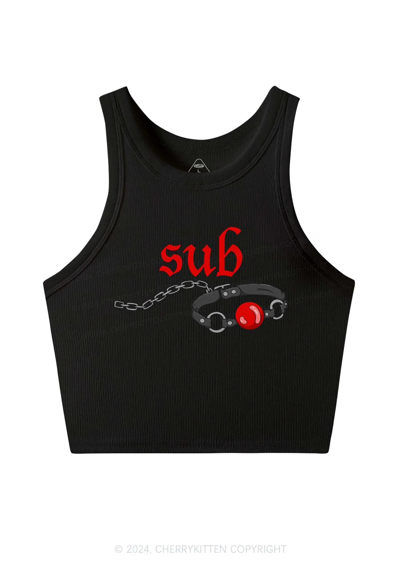 Sub Handcuffs Y2K Crop Tank Top Cherrykitten - Image 4