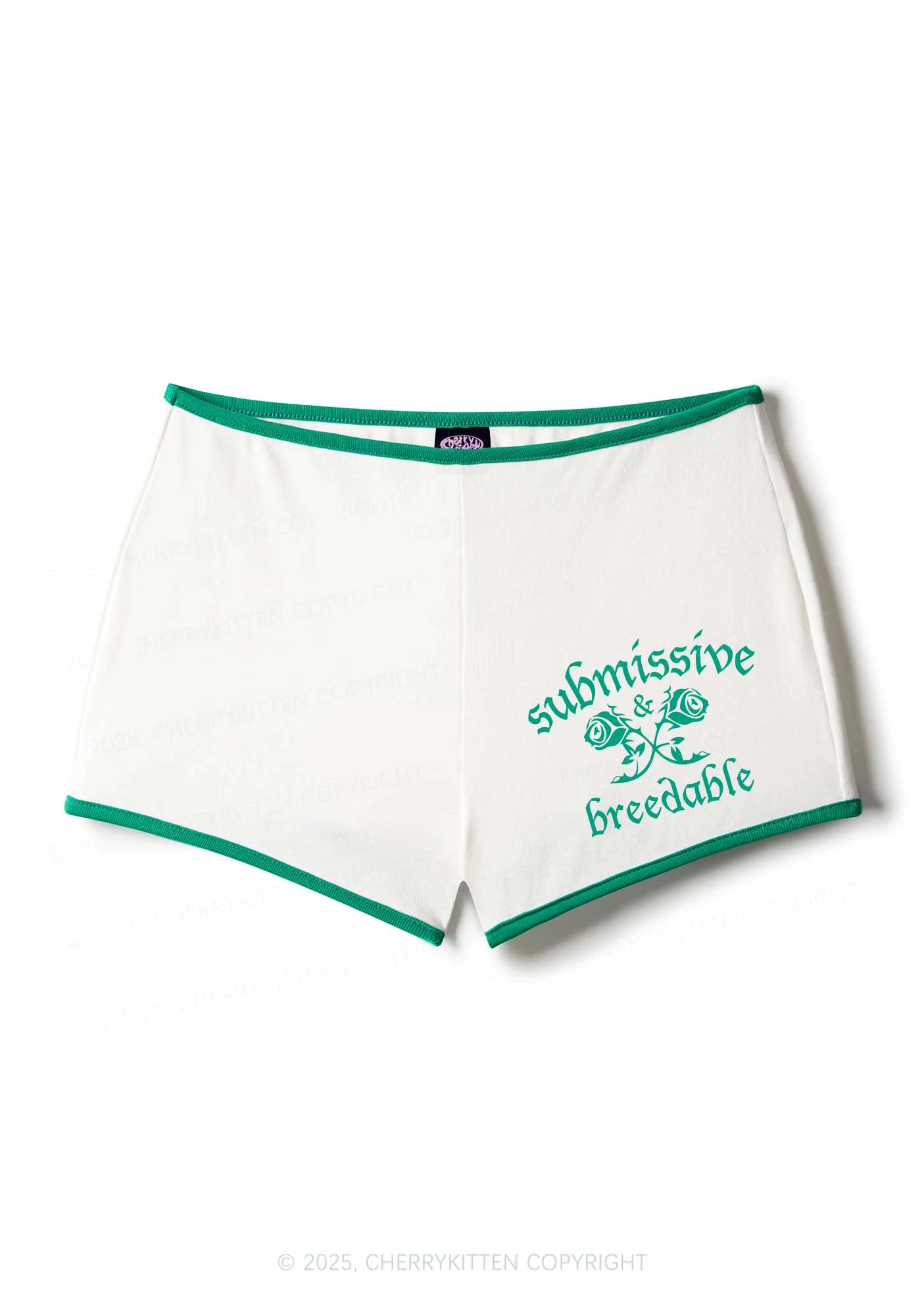 Submissive And Breedable Y2K Booty Shorts Cherrykitten - Image 4