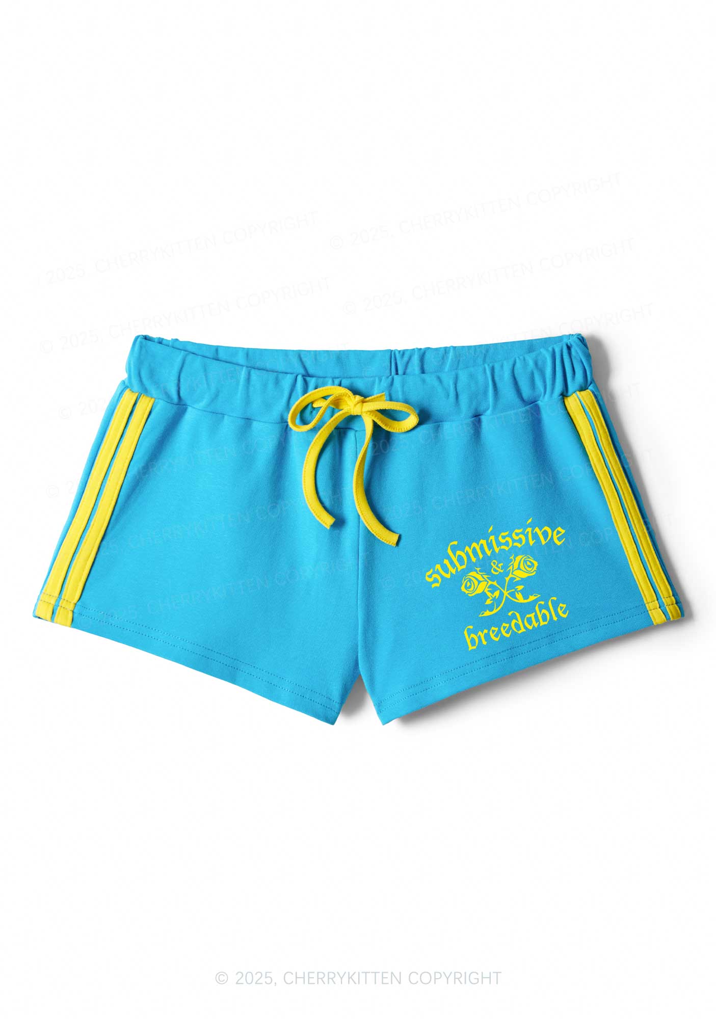 Submissive And Breedable Y2K Drawstring Mini Shorts Cherrykitten - Image 3