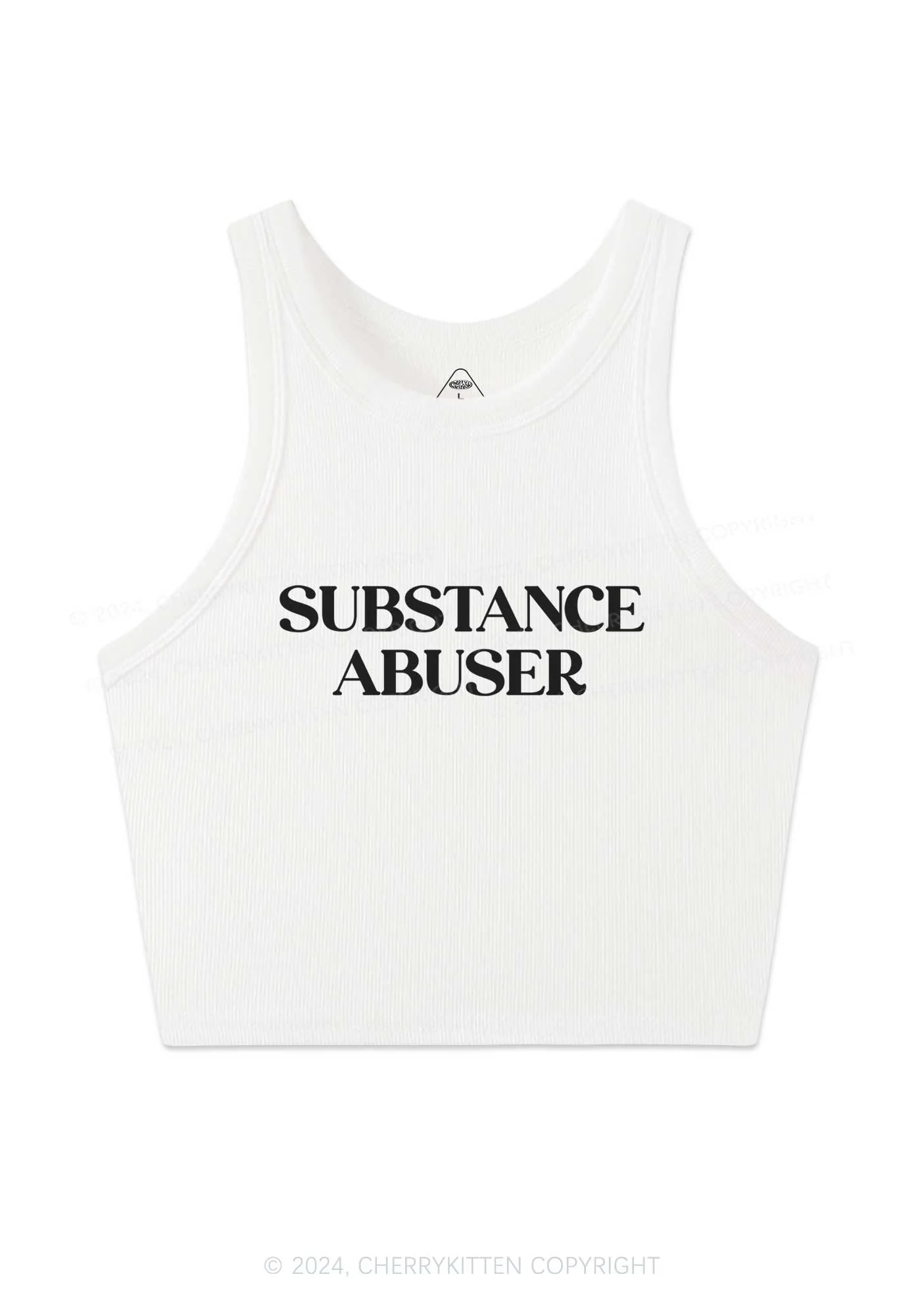 Substance Abuser Y2K Crop Tank Top Cherrykitten - Image 3