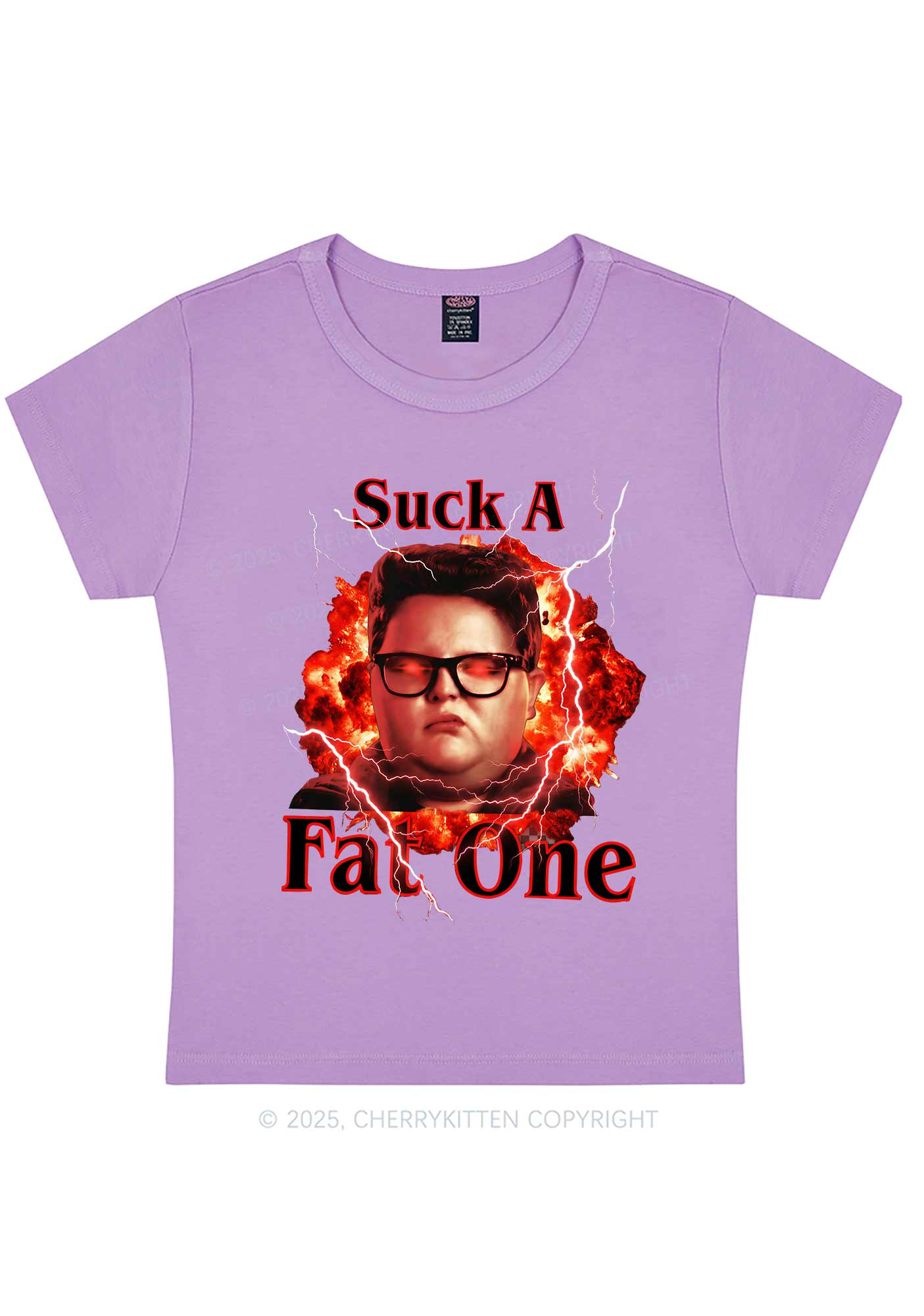 Suck A Fat One Y2K Baby Tee Cherrykitten - Image 5
