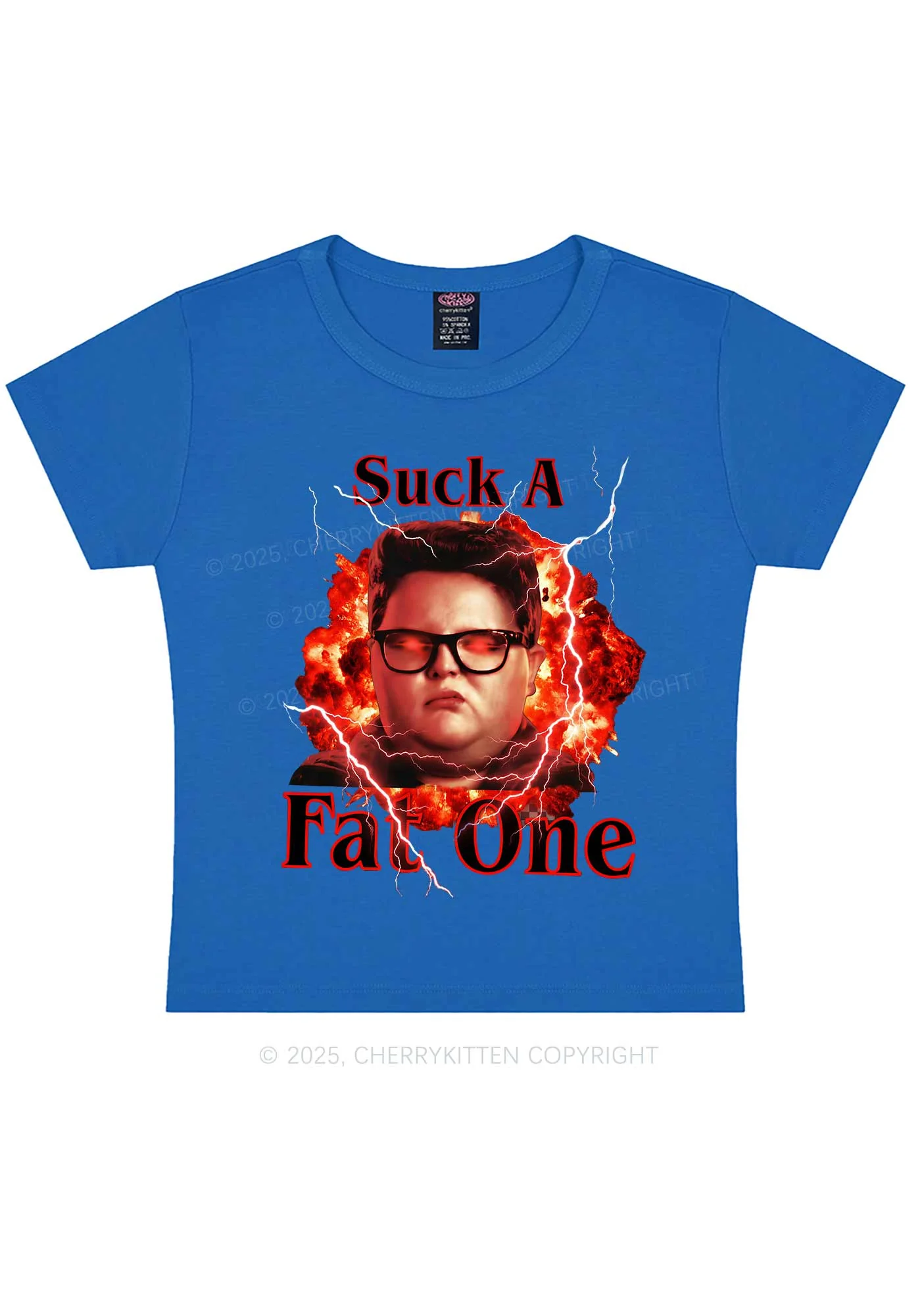 Suck A Fat One Y2K Baby Tee Cherrykitten - Image 8