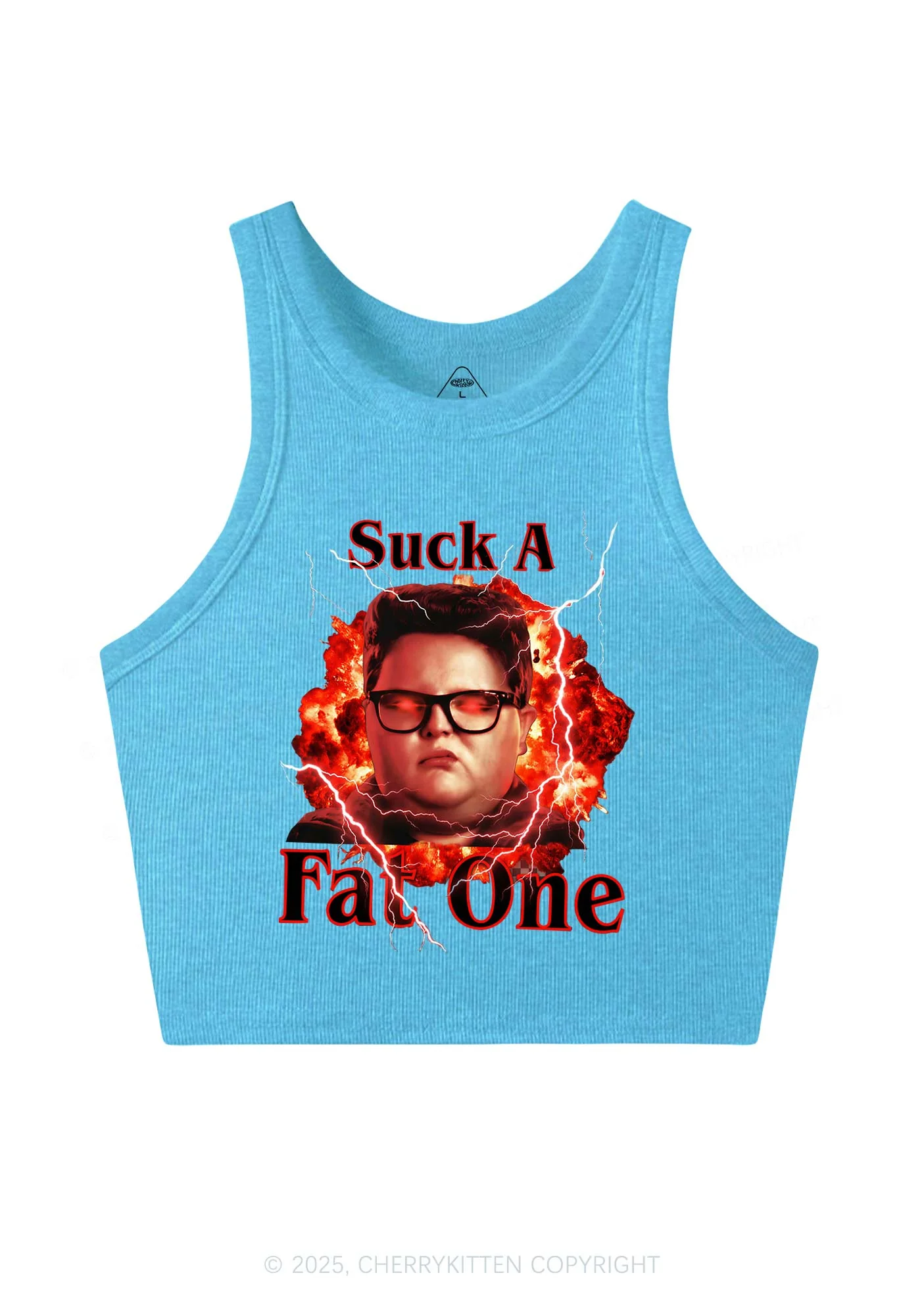 Suck A Fat One Y2K Crop Tank Top Cherrykitten - Image 5