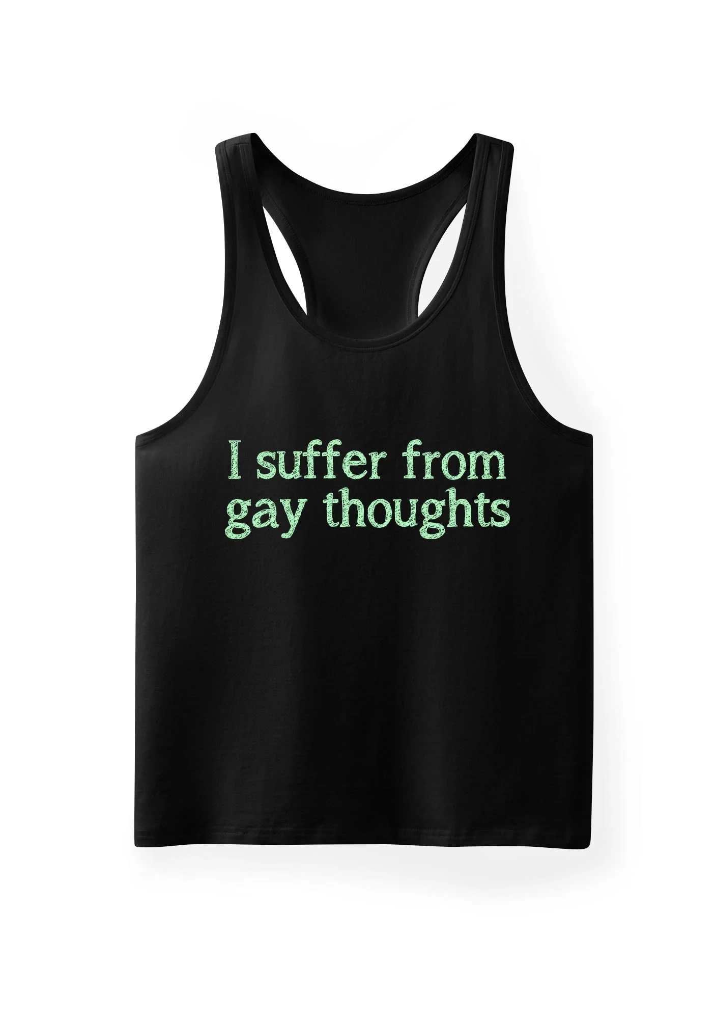 Suffer From Gay Thoughts Pride Y2K Men Racerback Tank Top Cherrykitten - Image 3