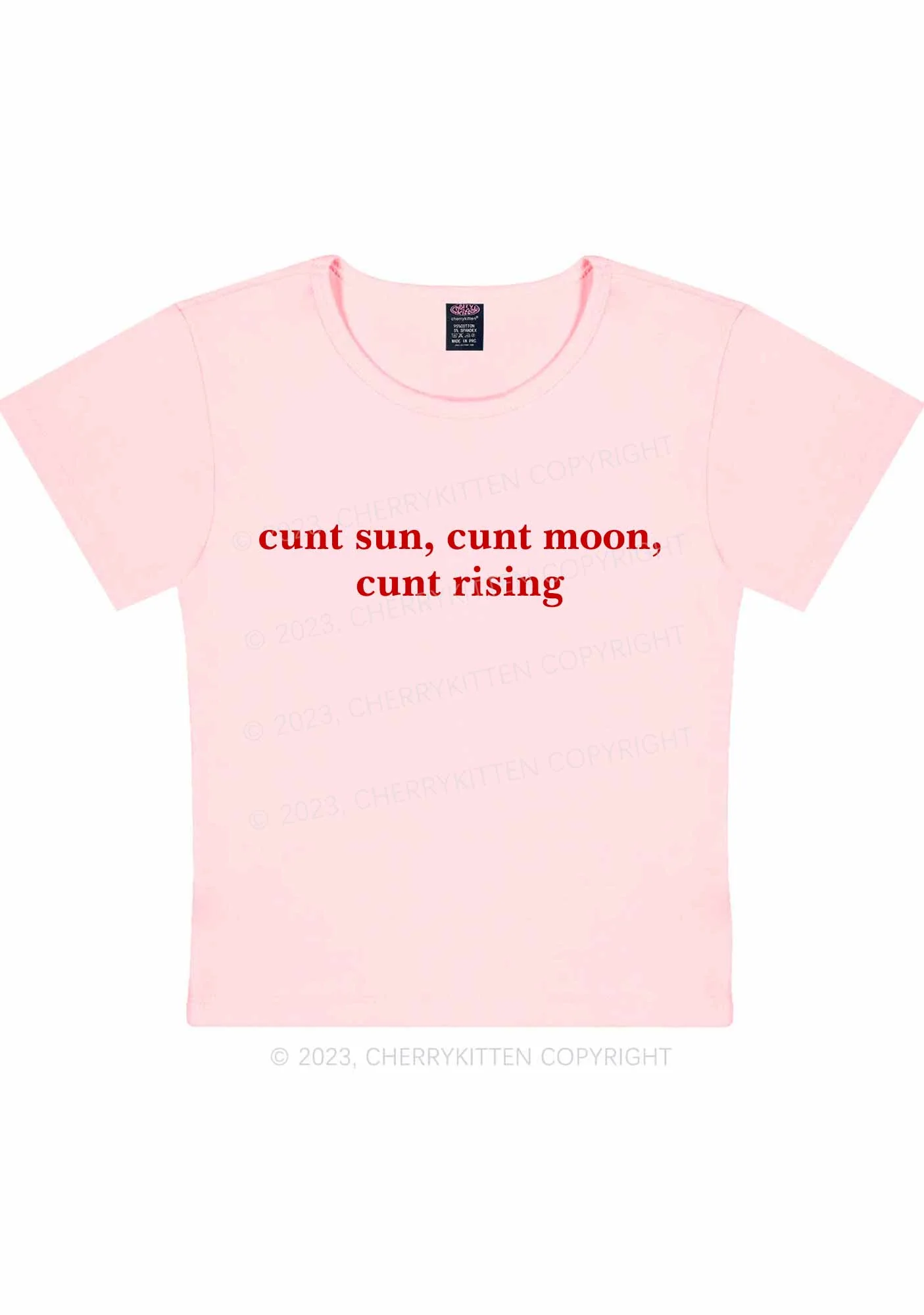 Sun Moon Rising Y2K Baby Tee Cherrykitten - Image 8