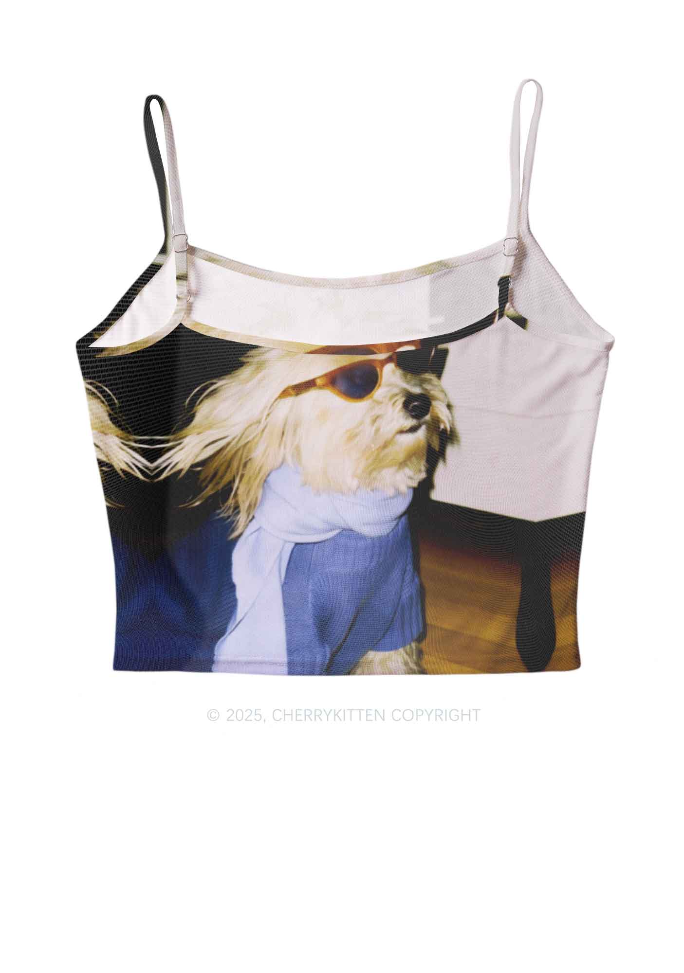 Sunglasses Puppy Y2K Mesh Cami Tank Cherrykitten - Image 2