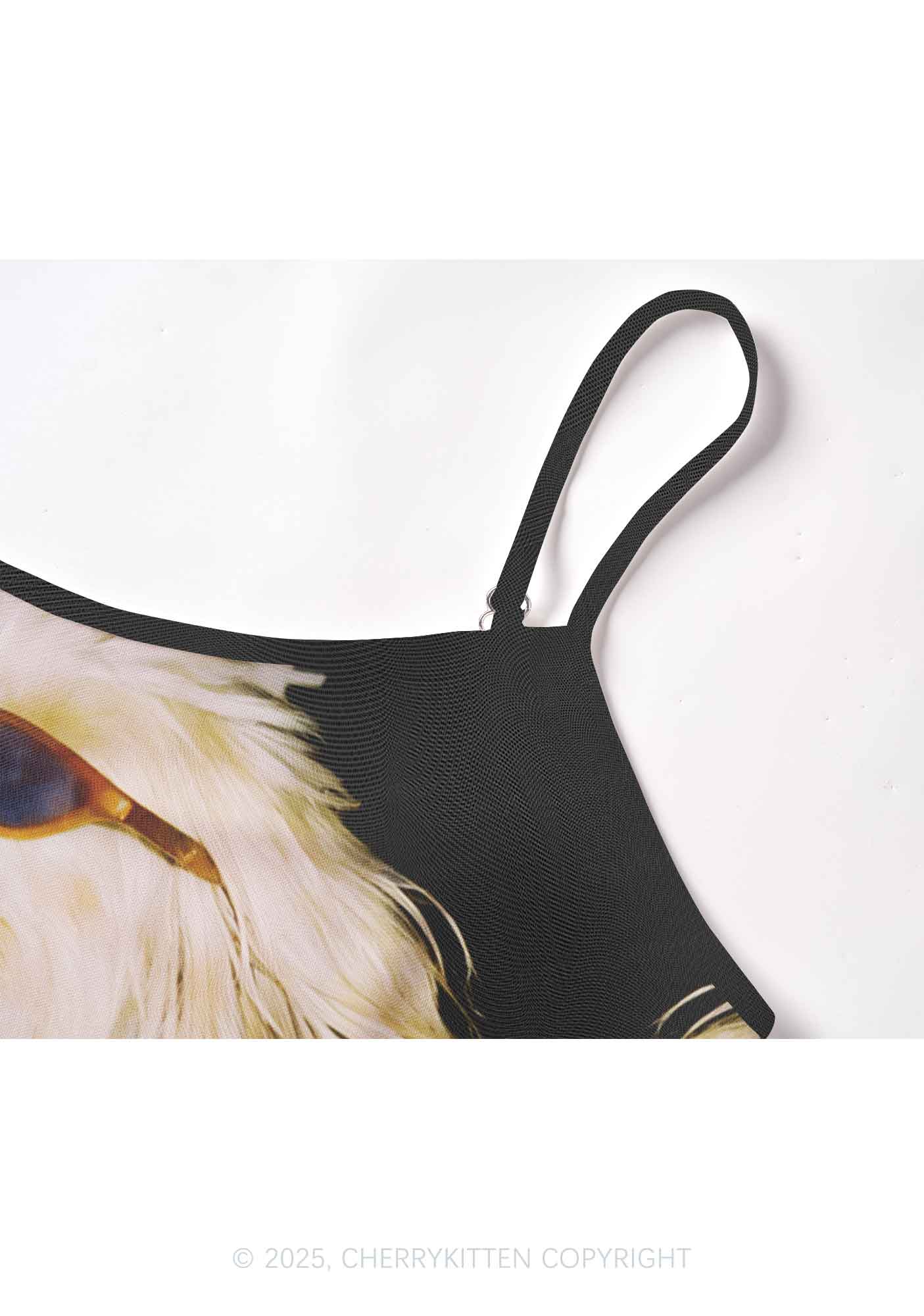 Sunglasses Puppy Y2K Mesh Cami Tank Cherrykitten - Image 4