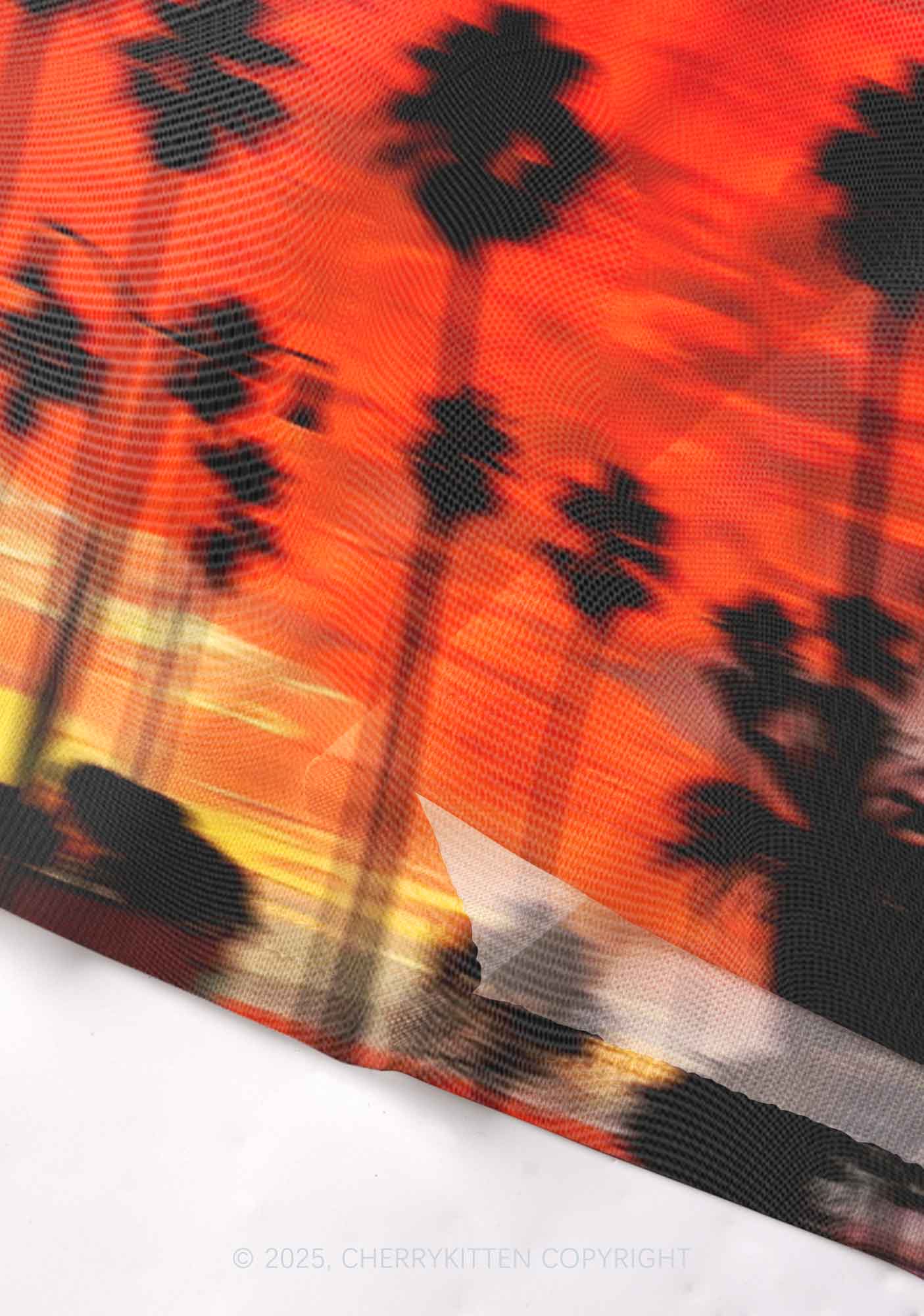 Sunset Palms Y2K Mesh Cami Tank Cherrykitten - Image 4