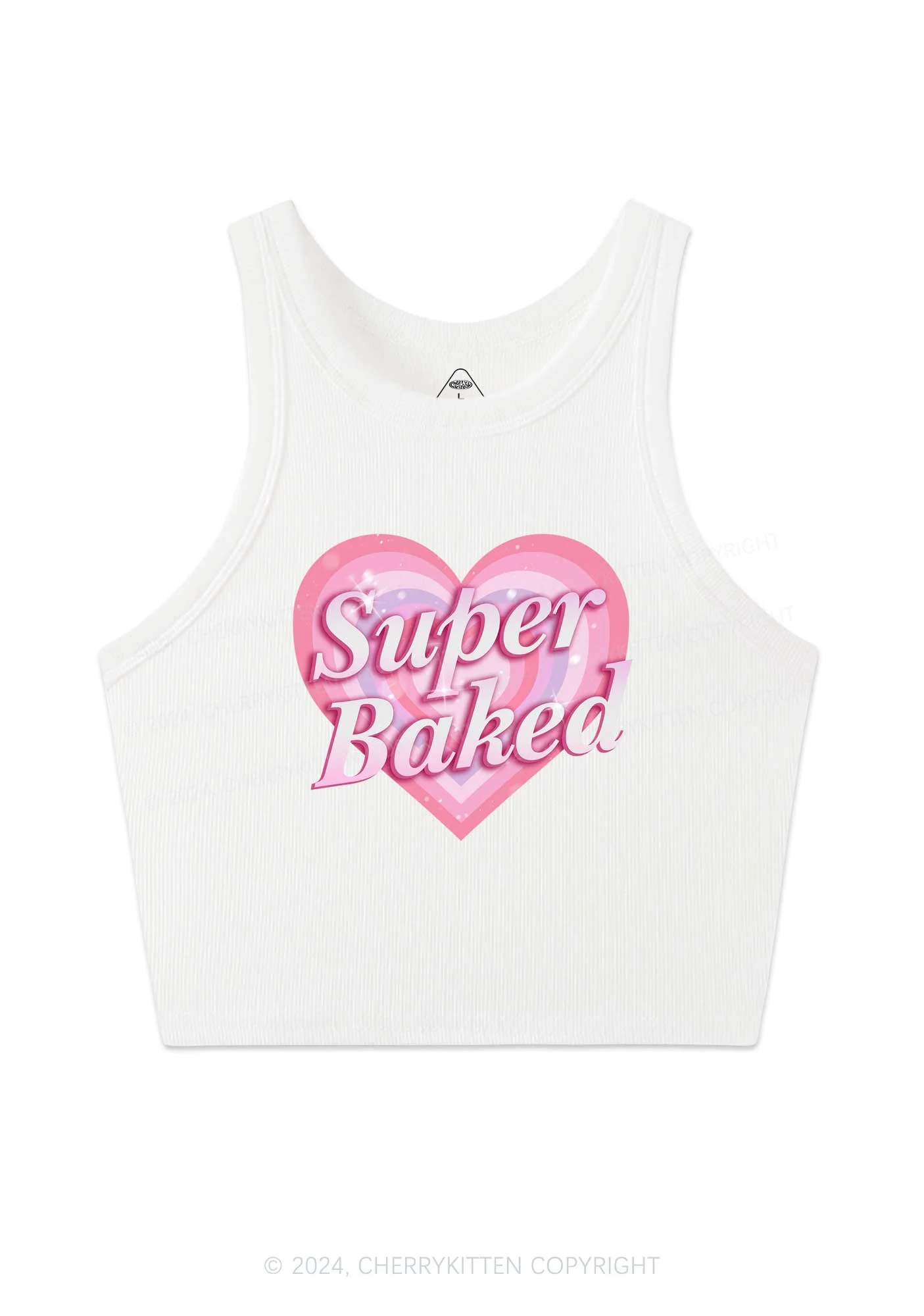 Super Baked Y2K Crop Tank Top Cherrykitten - Image 3