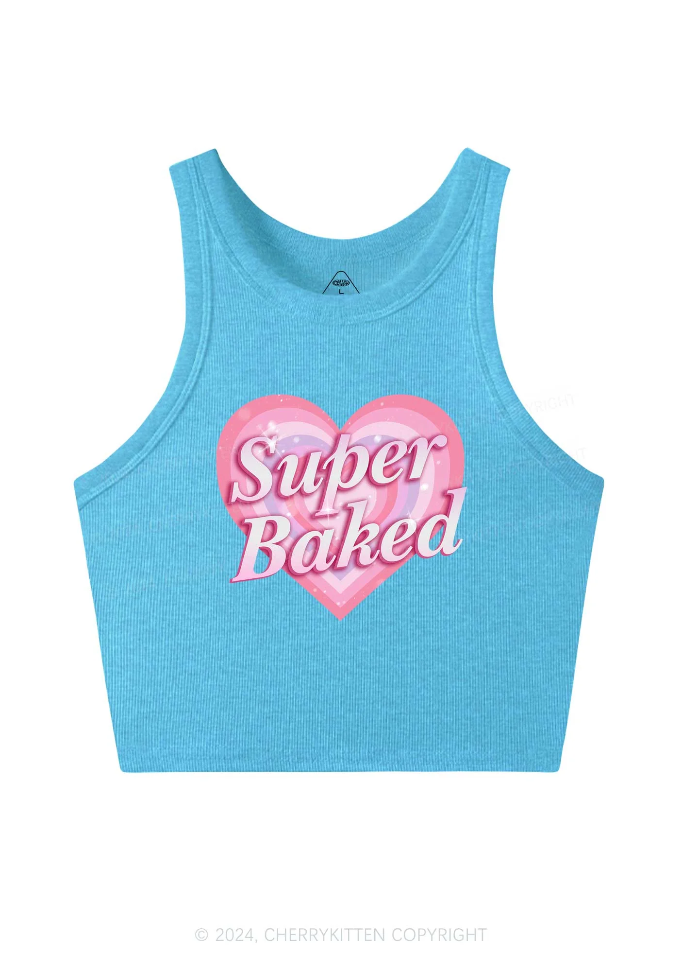 Super Baked Y2K Crop Tank Top Cherrykitten - Image 4