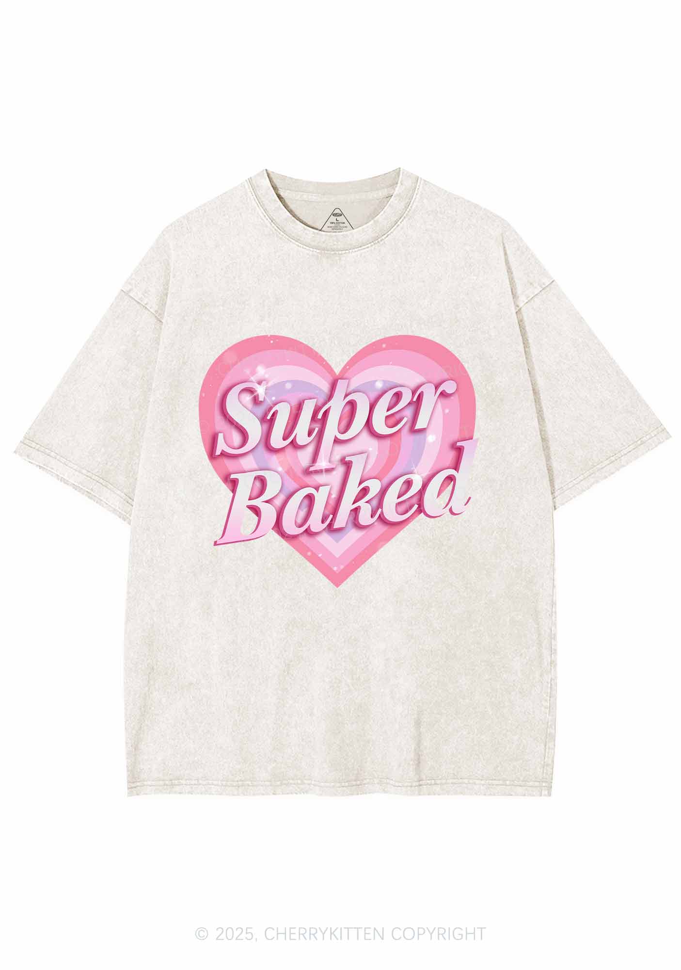 Super Baked Y2K Washed Tee Cherrykitten - Image 4