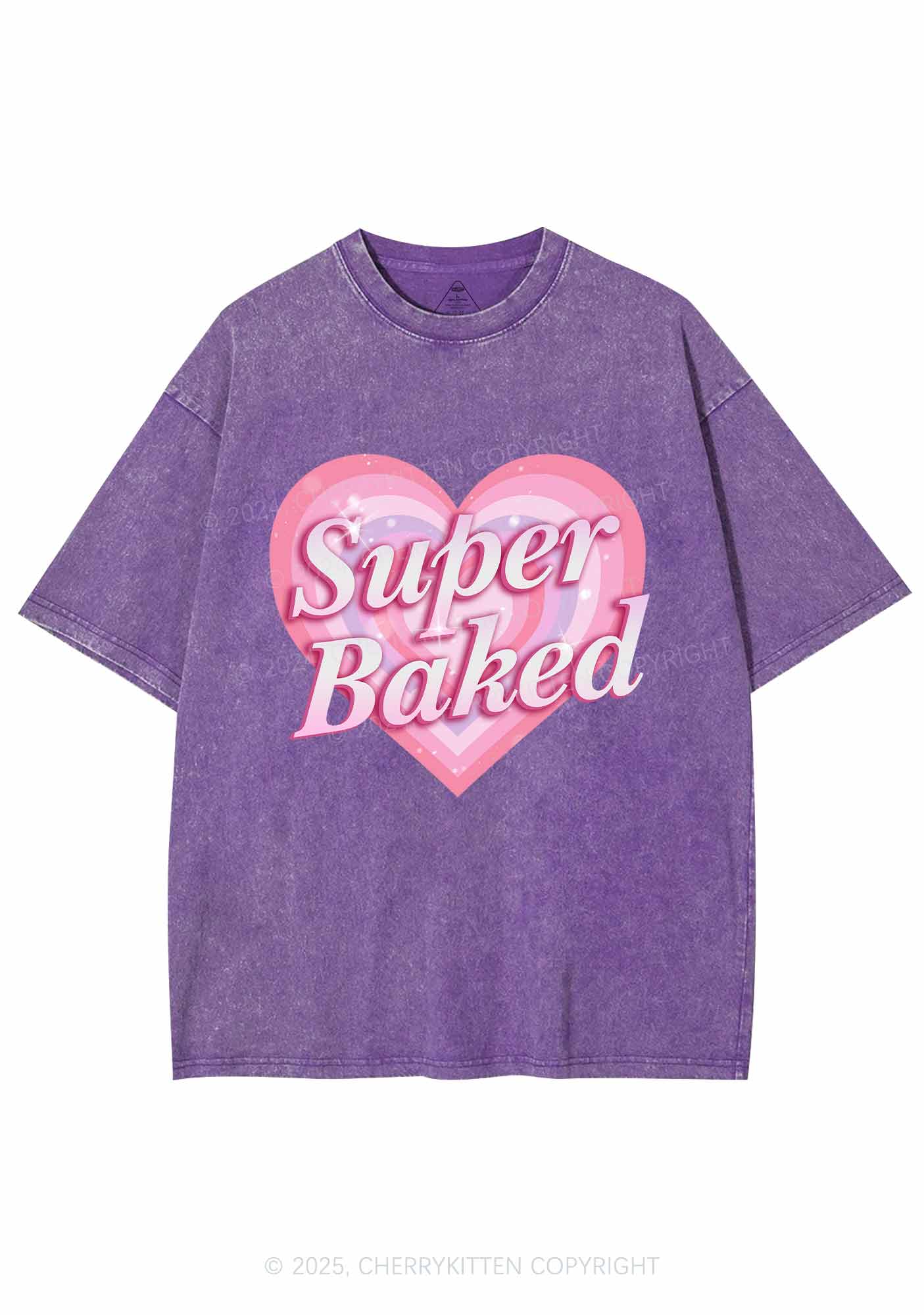 Super Baked Y2K Washed Tee Cherrykitten - Image 5
